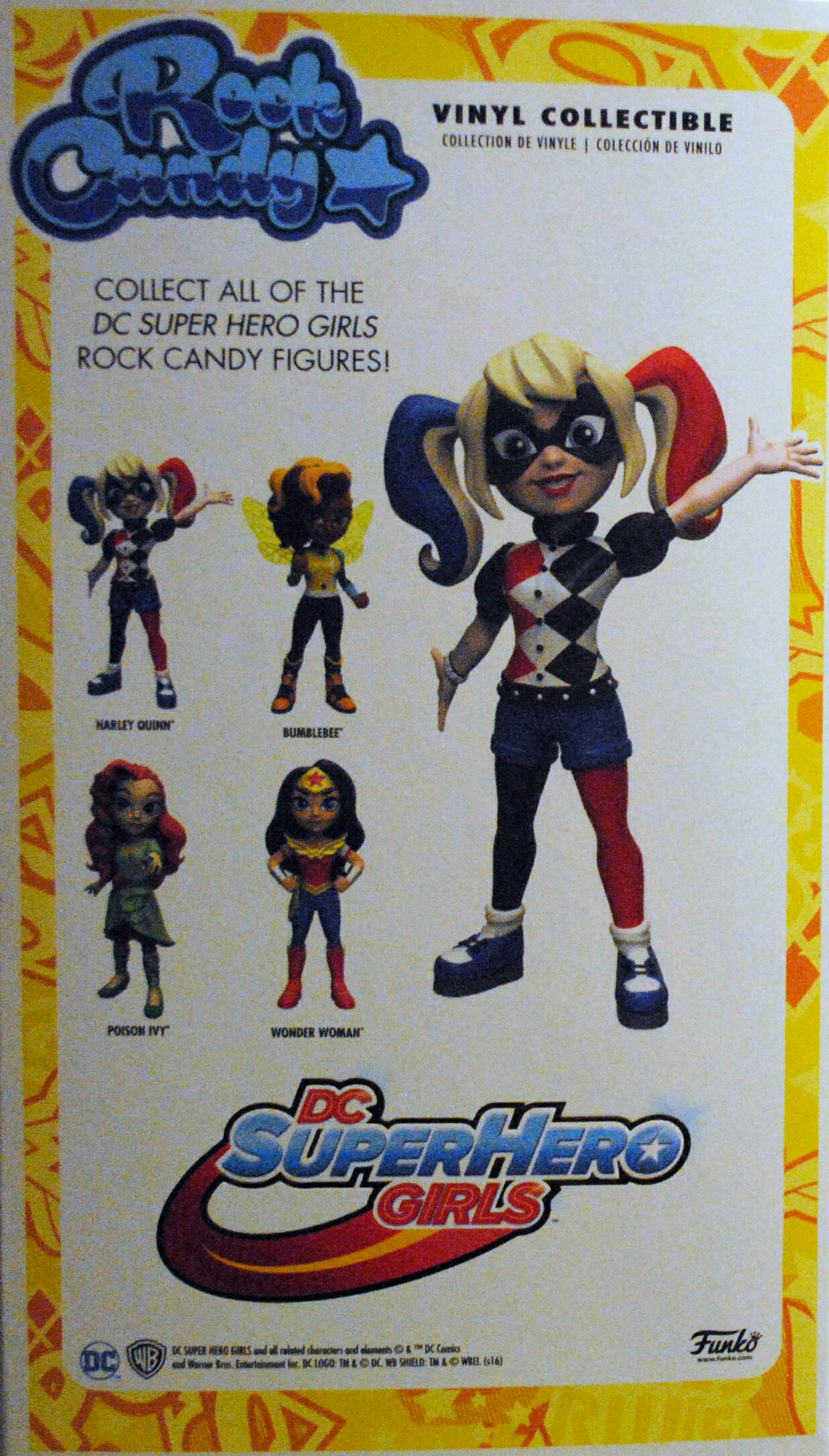 Funko Rock Candy: DC Super Hero Girls Harley Quinn - DC Mattel (DC Super Hero Girls) action figure collectible [Barcode 0889698120593] - Main Image 2