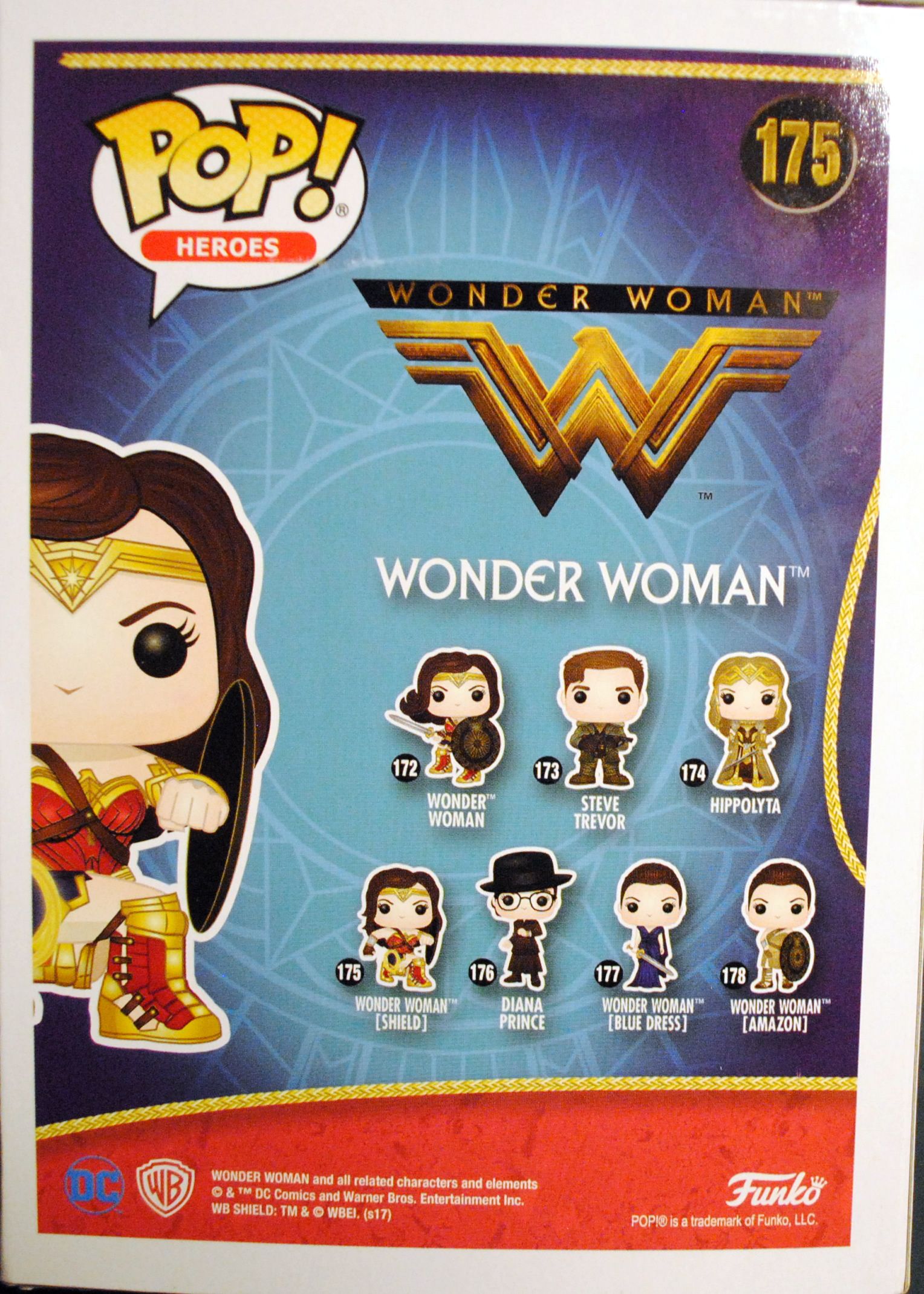Funko Pop! Movies: Wonder Woman Movie Wonder Woman with a shield - Funko Pop (The Wonder Woman Movie) action figure collectible [Barcode 0889698125475] - Main Image 2