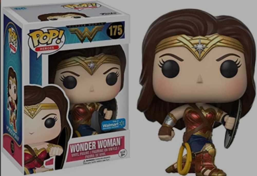 Funko Pop! Movies: Wonder Woman Movie Wonder Woman with a shield - Funko Pop (The Wonder Woman Movie) action figure collectible [Barcode 0889698125475] - Main Image 4