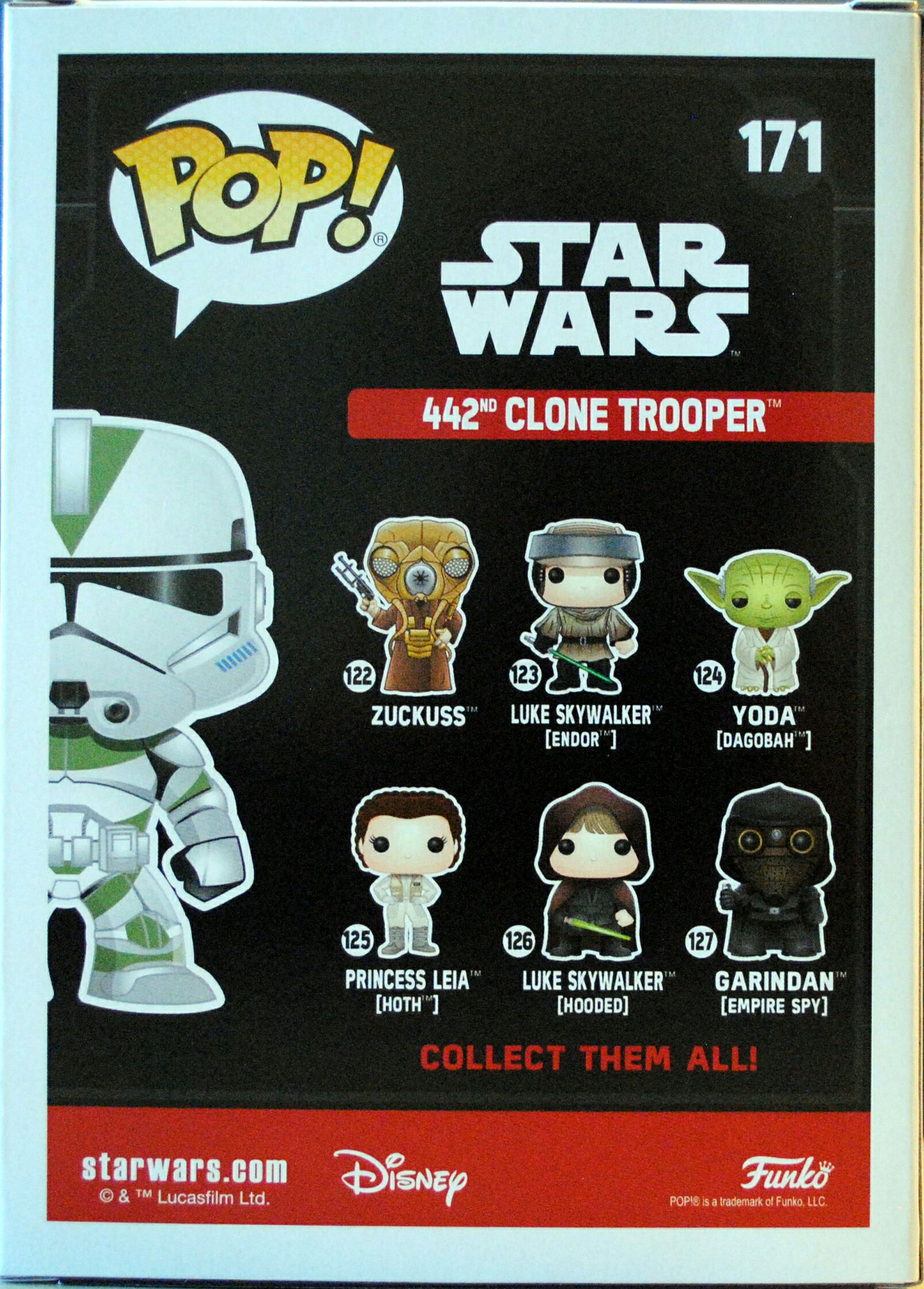 Funko Pop! Movies: Star Wars 442nd Clone Trooper ROTS - Funko (Star Wars Episode III Revenge Of The Sith) action figure collectible [Barcode 0889698134255] - Main Image 2
