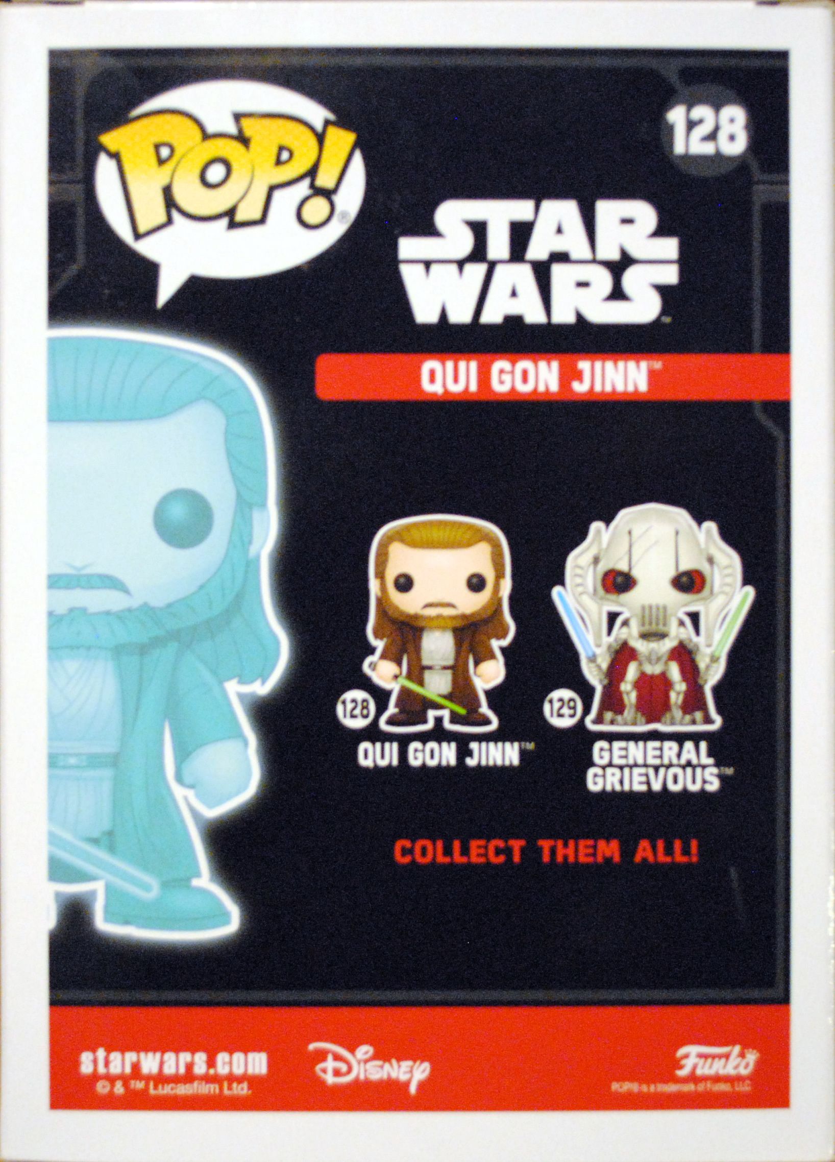 Funko Pop! : Star Wars Television Qui-Gon Jinn Force Ghost TCW - Funko (Star Wars The Clone Wars Animated series) action figure collectible [Barcode 0889698134798] - Main Image 2