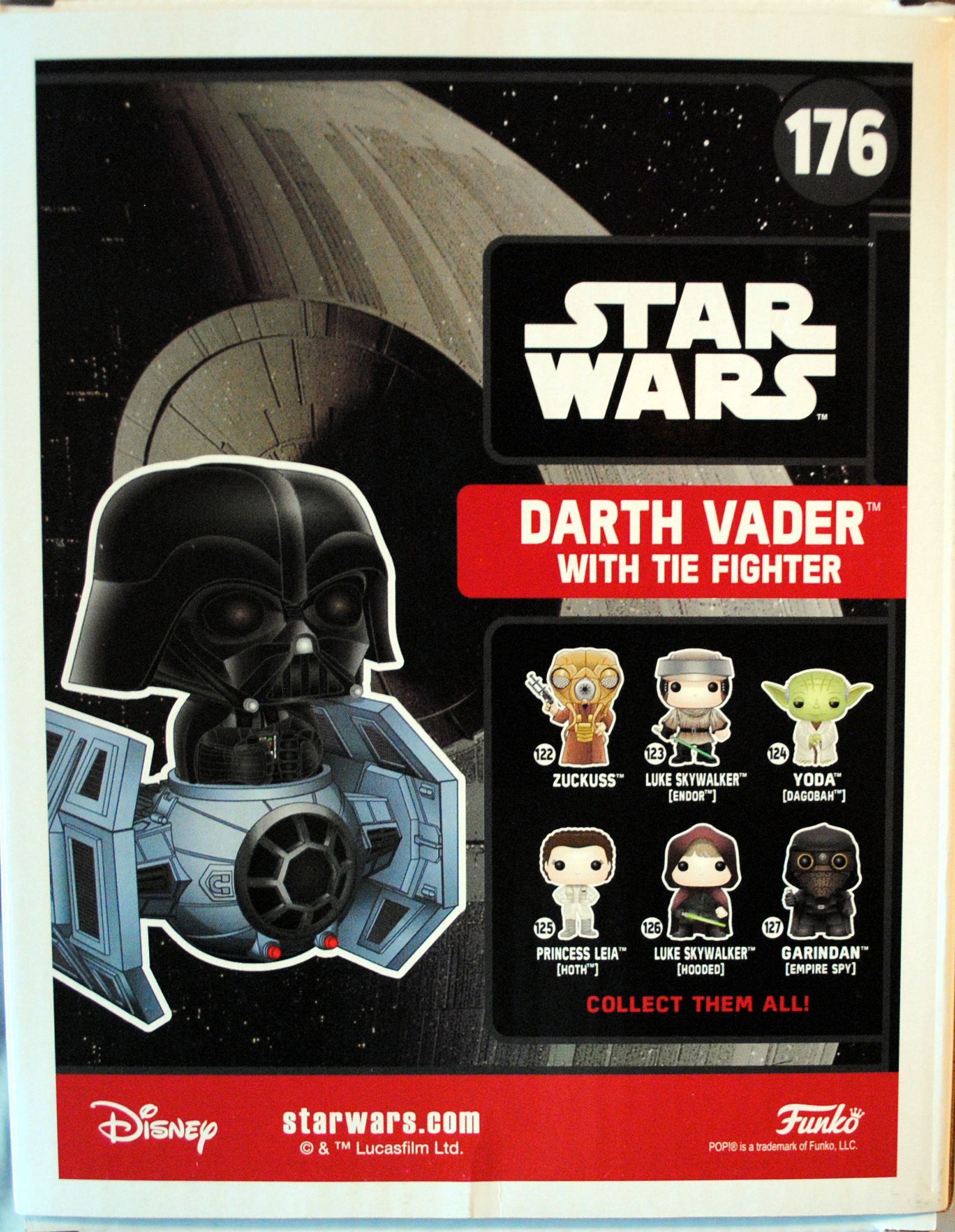 Funko Pop! Movies: Star Wars Darth Vader with Tie Fighter ANH - Funko (Star Wars 40th Anniversary) action figure collectible [Barcode 0889698139205] - Main Image 2