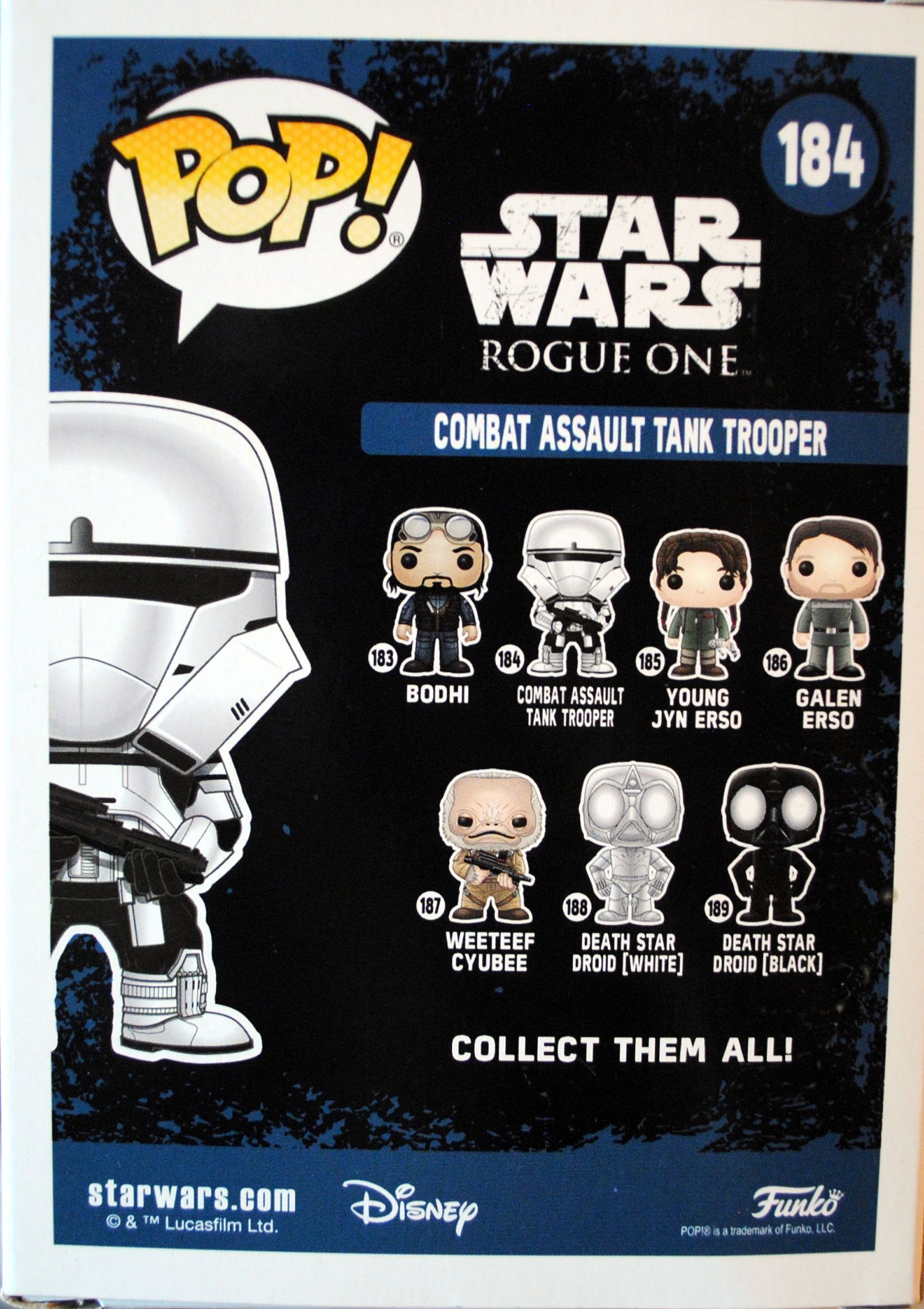 Funko Pop! Movies: Star Wars Combat Assault Tank Trooper SWRO - Funko (Rogue One a Star Wars Story) action figure collectible [Barcode 0889698147200] - Main Image 2