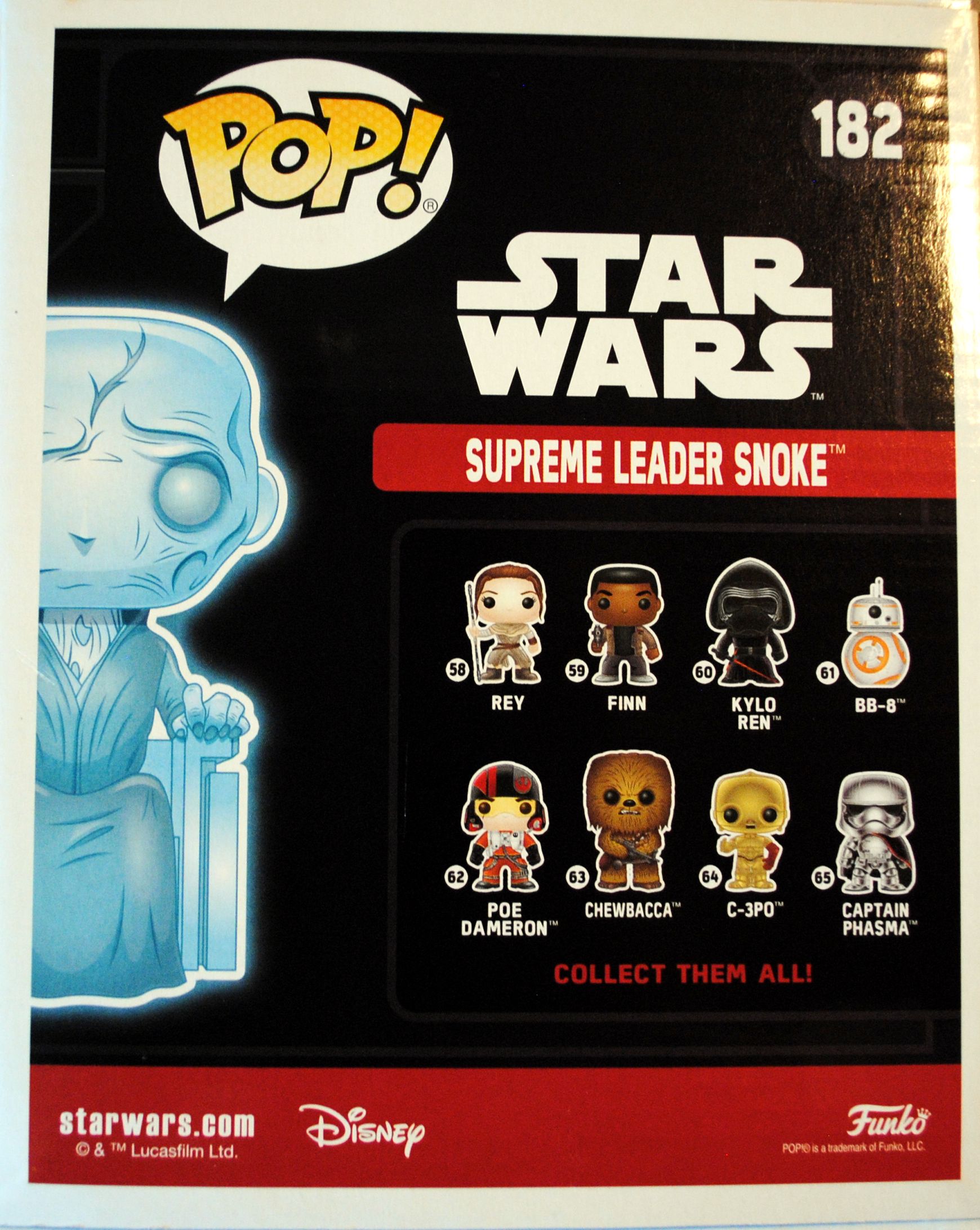 Funko Pop! Movies: Star Wars Holographic Supreme Leader Snoke TFA - Funko (Star Wars Episode VII The Force Awakens) action figure collectible [Barcode 0889698147217] - Main Image 2