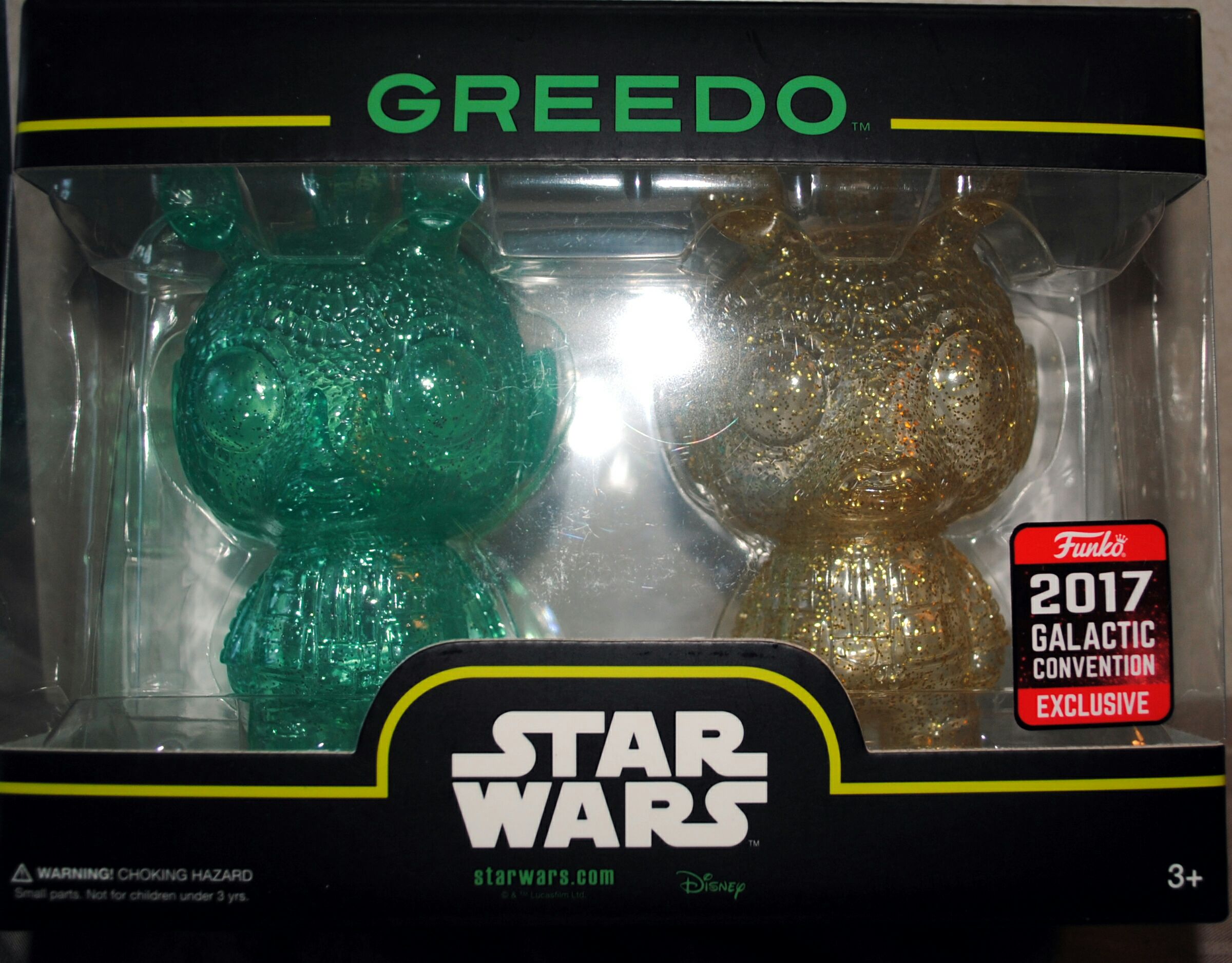 Funko Hikari Minis Movies: Star Wars Greedo 2 pack (Aqua Geen & Gold) ANH - Funko (Star Wars Episode IV A New Hope) action figure collectible [Barcode 0889698148566] - Main Image 1