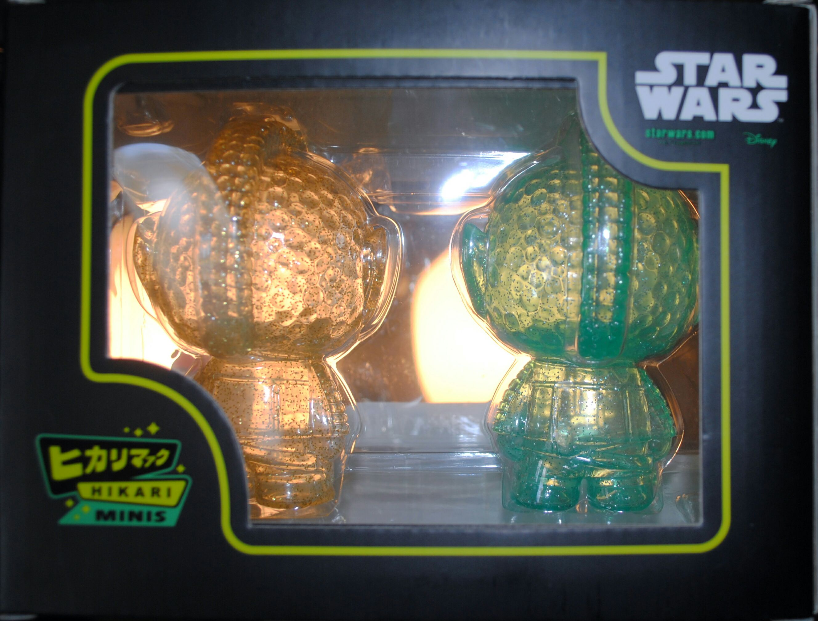 Funko Hikari Minis Movies: Star Wars Greedo 2 pack (Aqua Geen & Gold) ANH - Funko (Star Wars Episode IV A New Hope) action figure collectible [Barcode 0889698148566] - Main Image 2