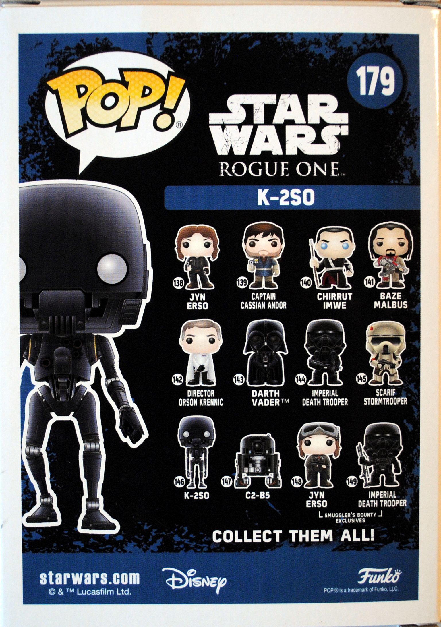 Funko Pop! Movies: Star Wars Battle Damaged K-2SO SWRO - Funko (Rogue One a Star Wars Story) action figure collectible [Barcode 0889698148757] - Main Image 2