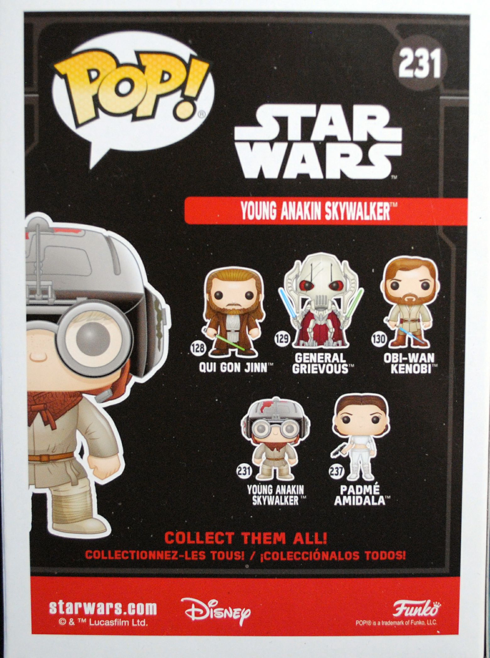 Funko Pop! Movies: Star Wars Young Anakin Skywalker Pod Racer TPM - Funko (Straw Wars Episode I The Phantom Menace) action figure collectible [Barcode 0889698211109] - Main Image 2