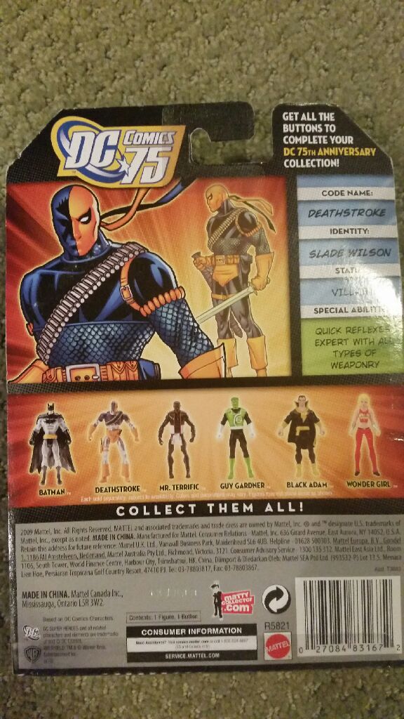 Deathstroke - Mattel (DC Infinite Heroes) action figure collectible [Barcode 027084831672] - Main Image 2