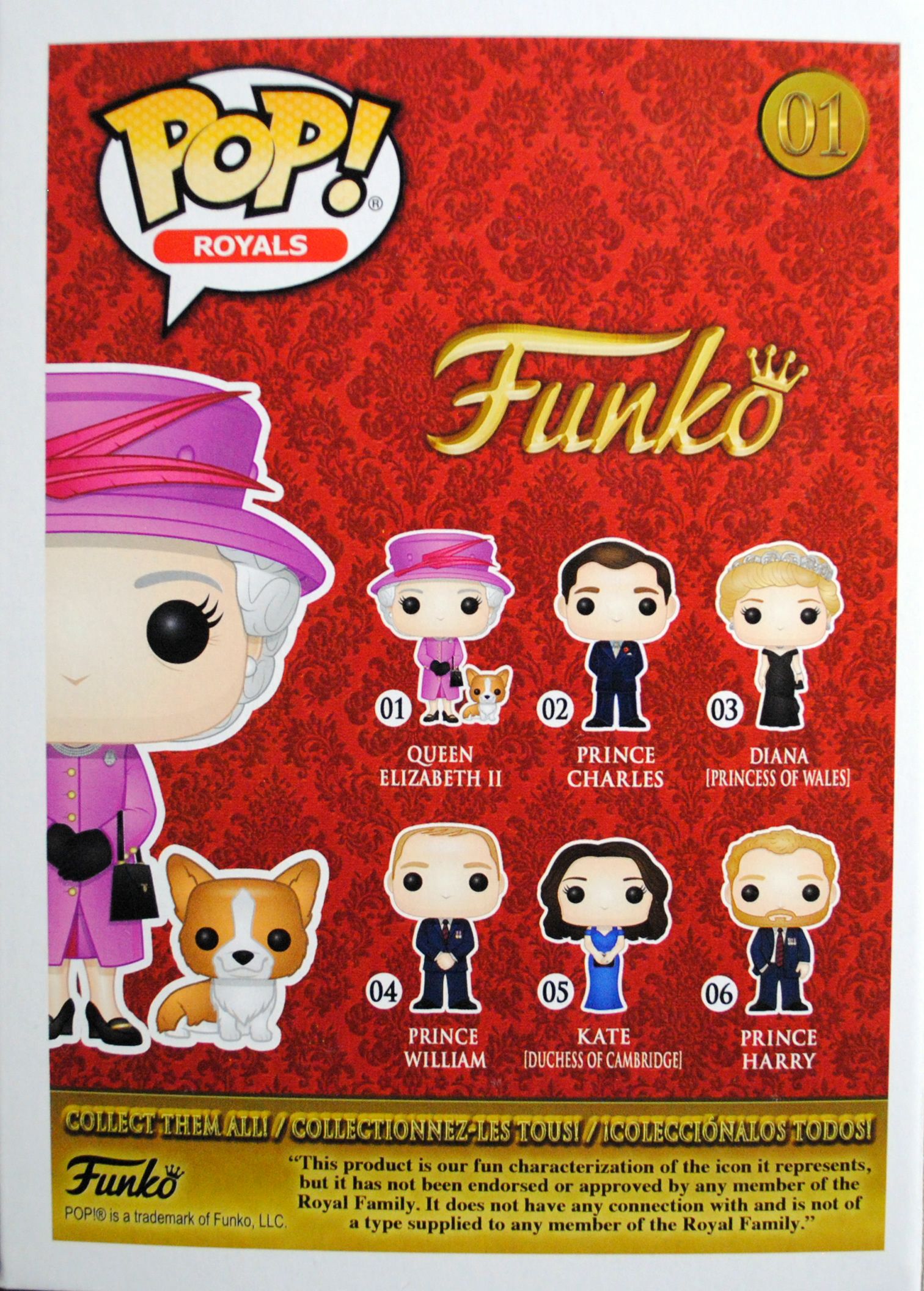 Queen Elizabeth II 01 - Funko (UK British Royal Family) action figure collectible [Barcode 0889698219471] - Main Image 2