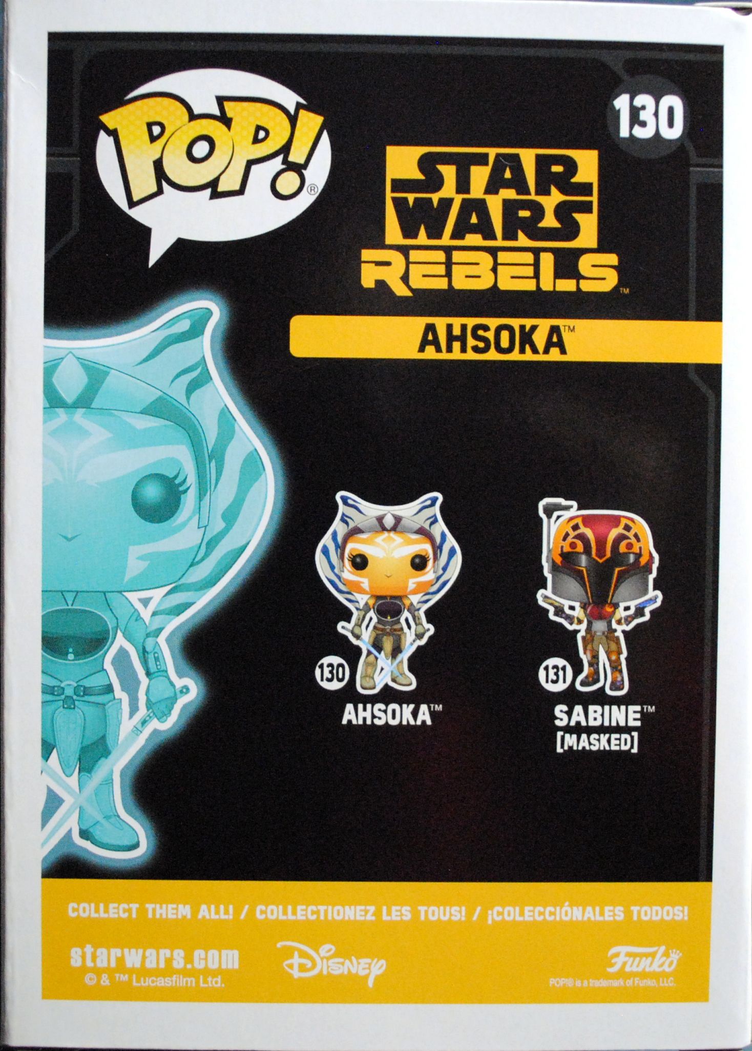 Funko Pop! Movies: Star Wars Ahsoka Tano Hologram SWR - Funko (Star Wars Rebels) action figure collectible [Barcode 0889698220958] - Main Image 2