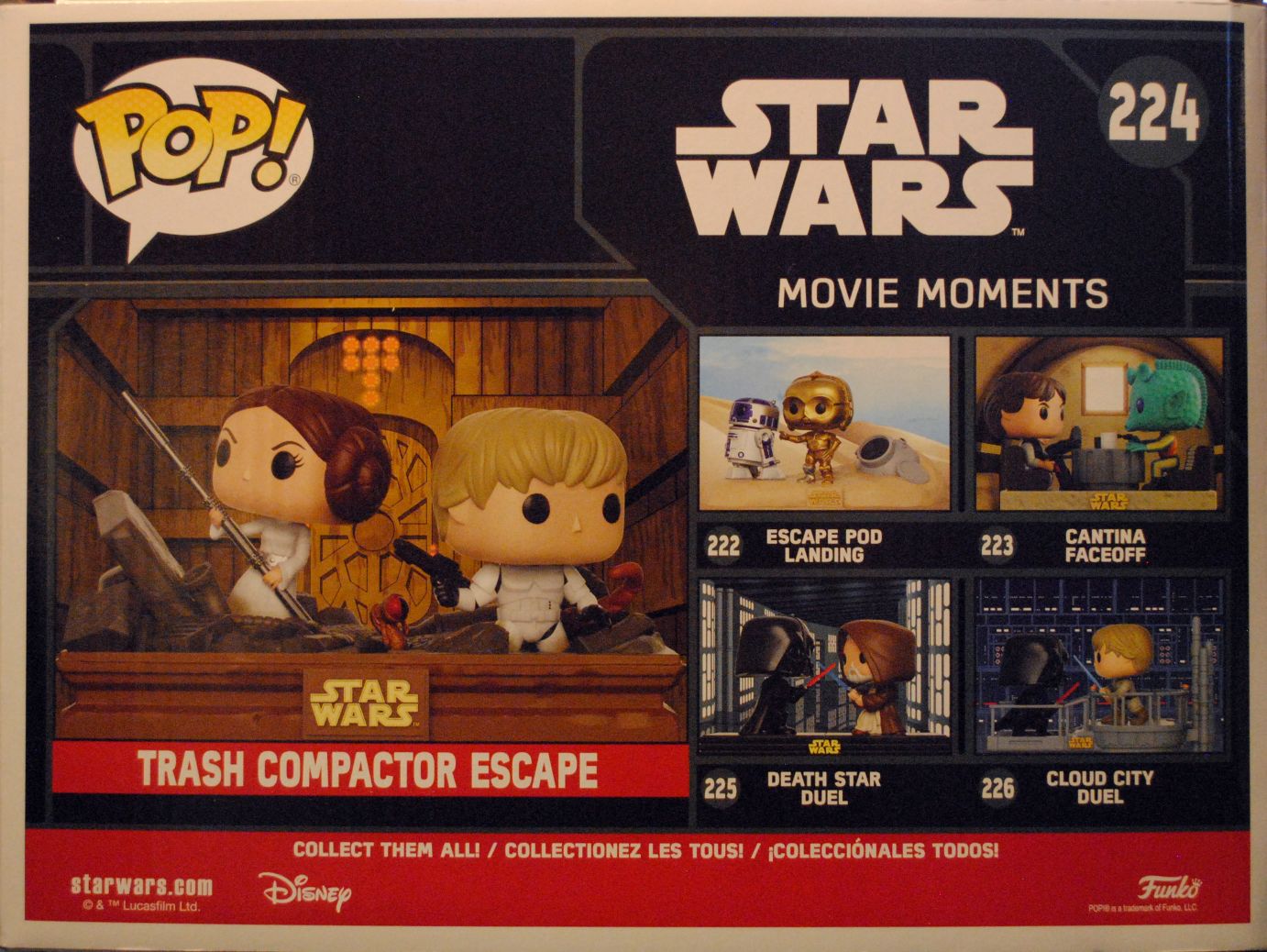 Funko Pop! Movies: Star Wars Trash Compactor Escape Funko Pop Movie Moments Boxset ANH - Funko (Star Wars Episode IV A New Hope) action figure collectible [Barcode 0889698232012] - Main Image 2
