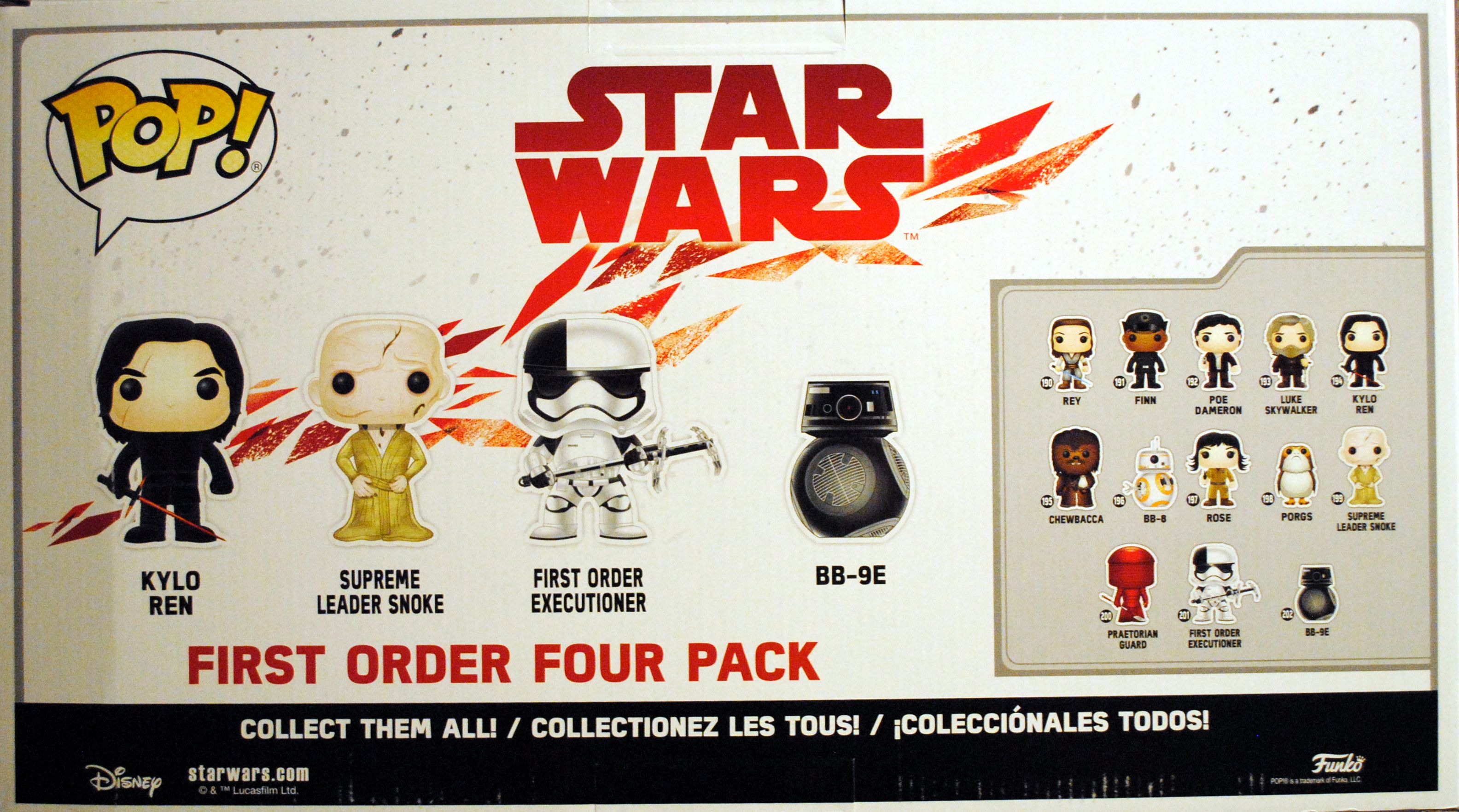 Funko Pop! Movies: Star Wars First Order Four Pack TLJ - Funko (Star Wars Episode VIII The Last Jedi) action figure collectible [Barcode 0889698235334] - Main Image 2