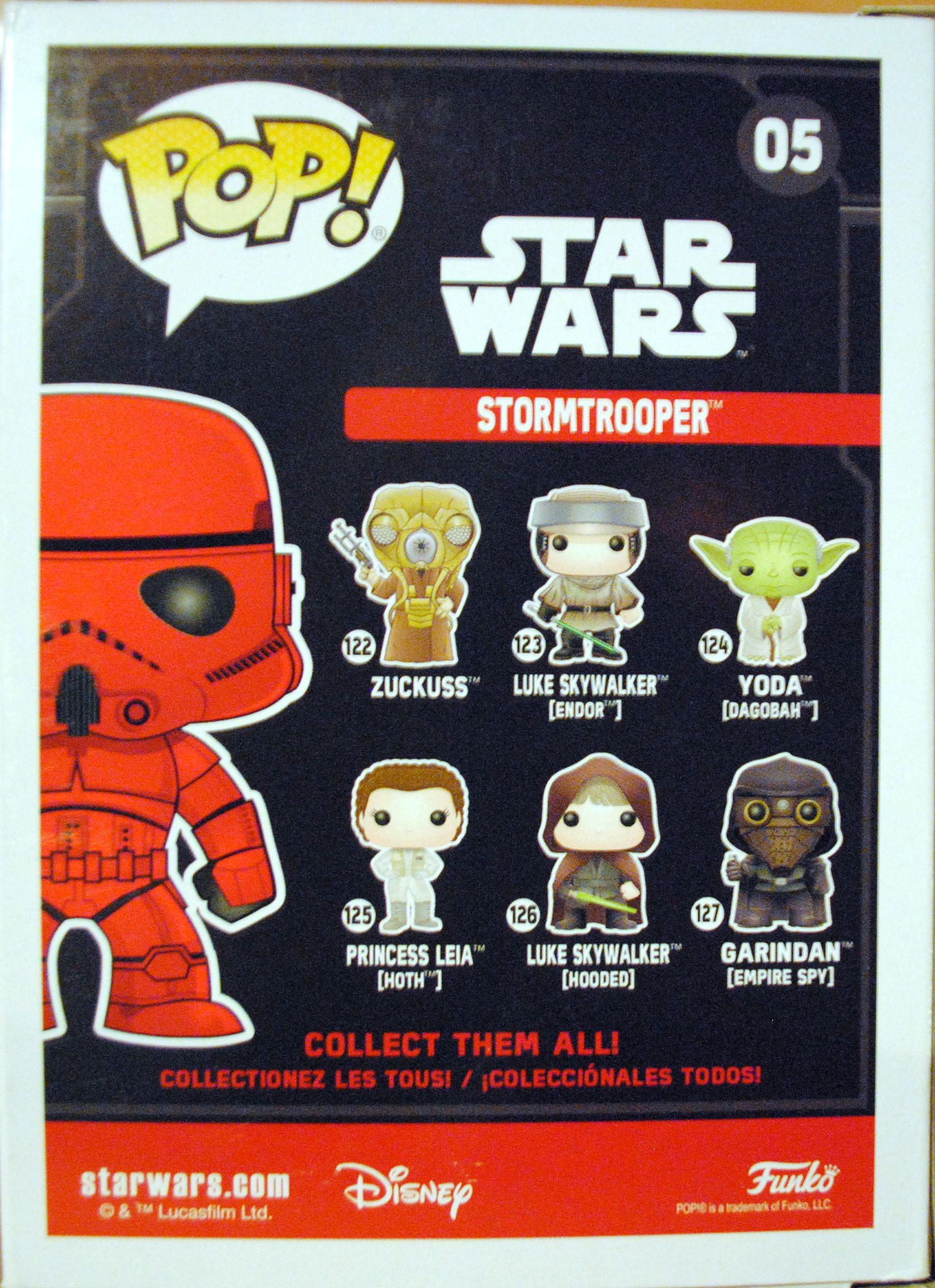 Funko Pop! Movies: Star Wars Red Chrome Edition Target Exclusive Stormtrooper ANH - Funko (Star Wars Target Red Exclusive) action figure collectible [Barcode 0889698239677] - Main Image 2