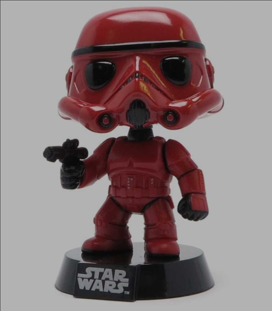 Funko Pop! Movies: Star Wars Red Chrome Edition Target Exclusive Stormtrooper ANH - Funko (Star Wars Target Red Exclusive) action figure collectible [Barcode 0889698239677] - Main Image 3