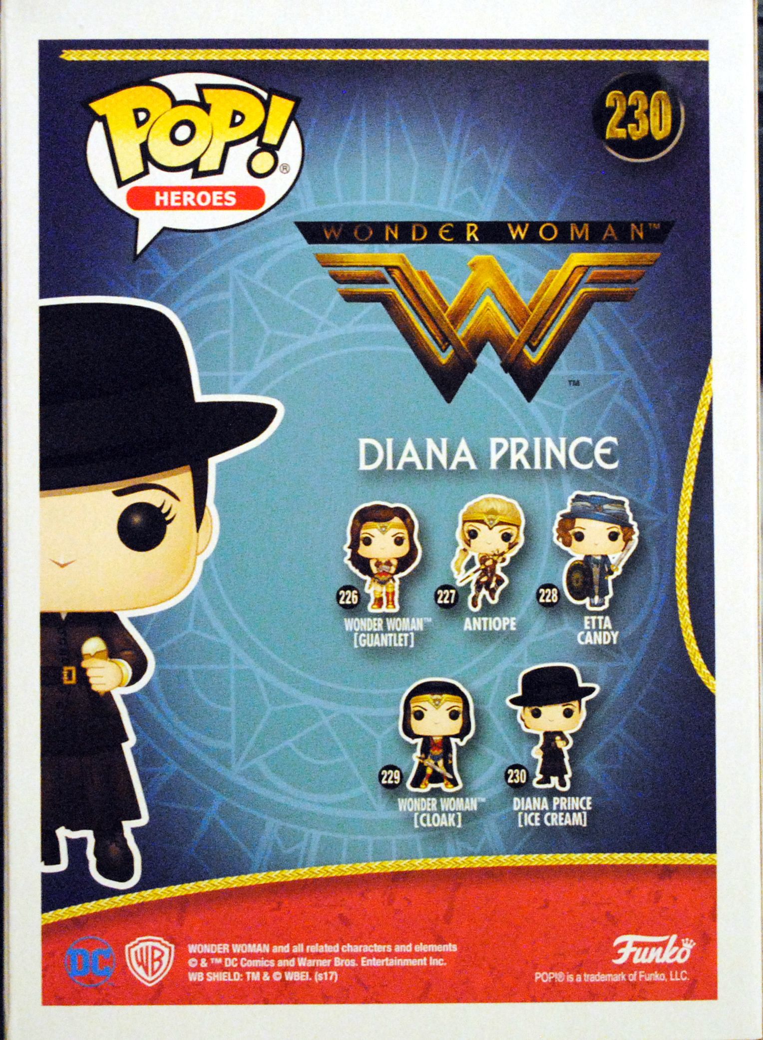 Funko Pop! Movies: Wonder Woman Movie Wonder Woman Diana Prince with ice cream cone - Funko (Wonder Woman Movie) action figure collectible [Barcode 0889698240277] - Main Image 2