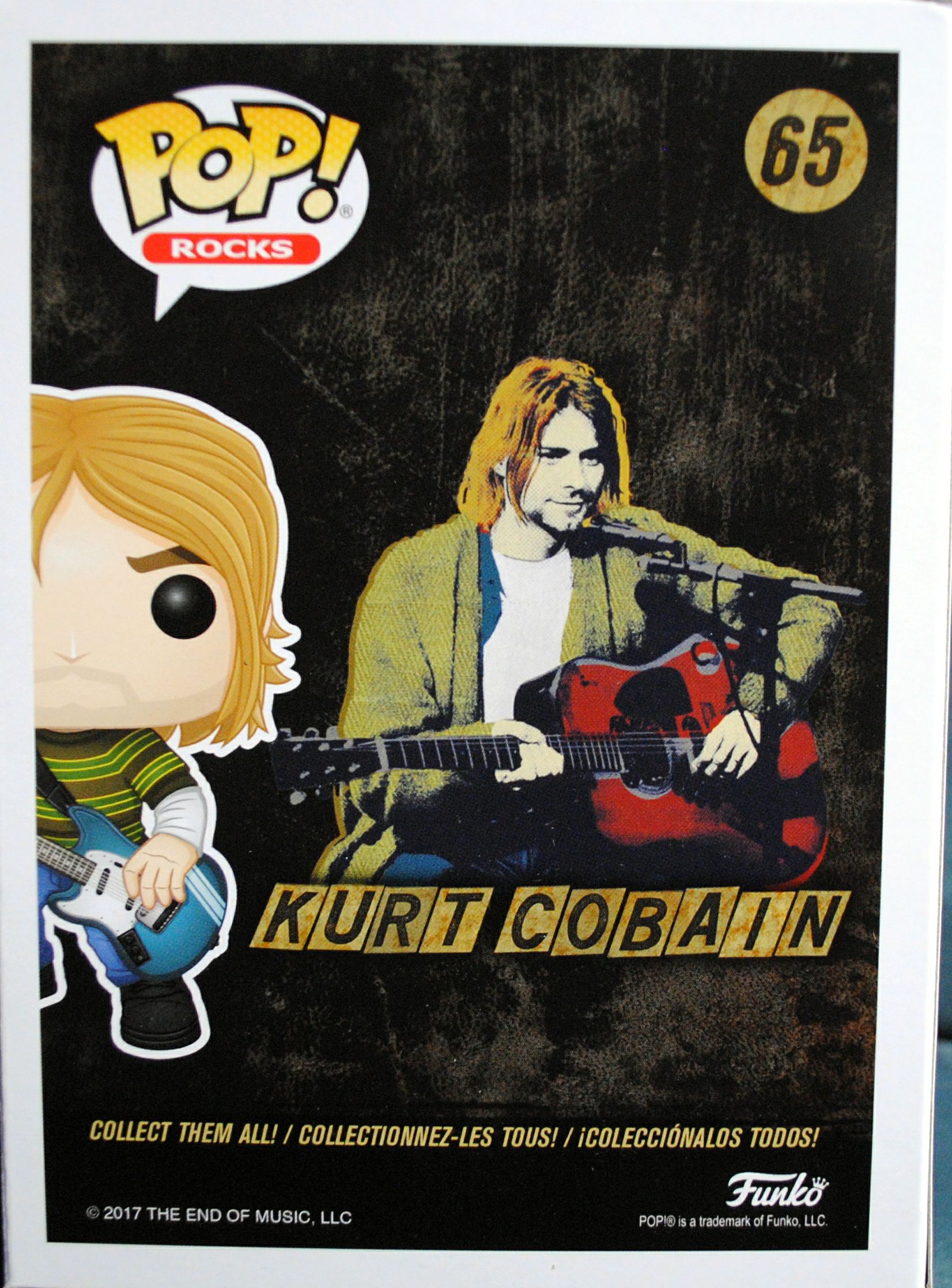 Funko Pop! Rocks: Nirvana - Kurt Cobain - Funko (Funko Rock Grunge) action figure collectible [Barcode 0889698247771] - Main Image 2