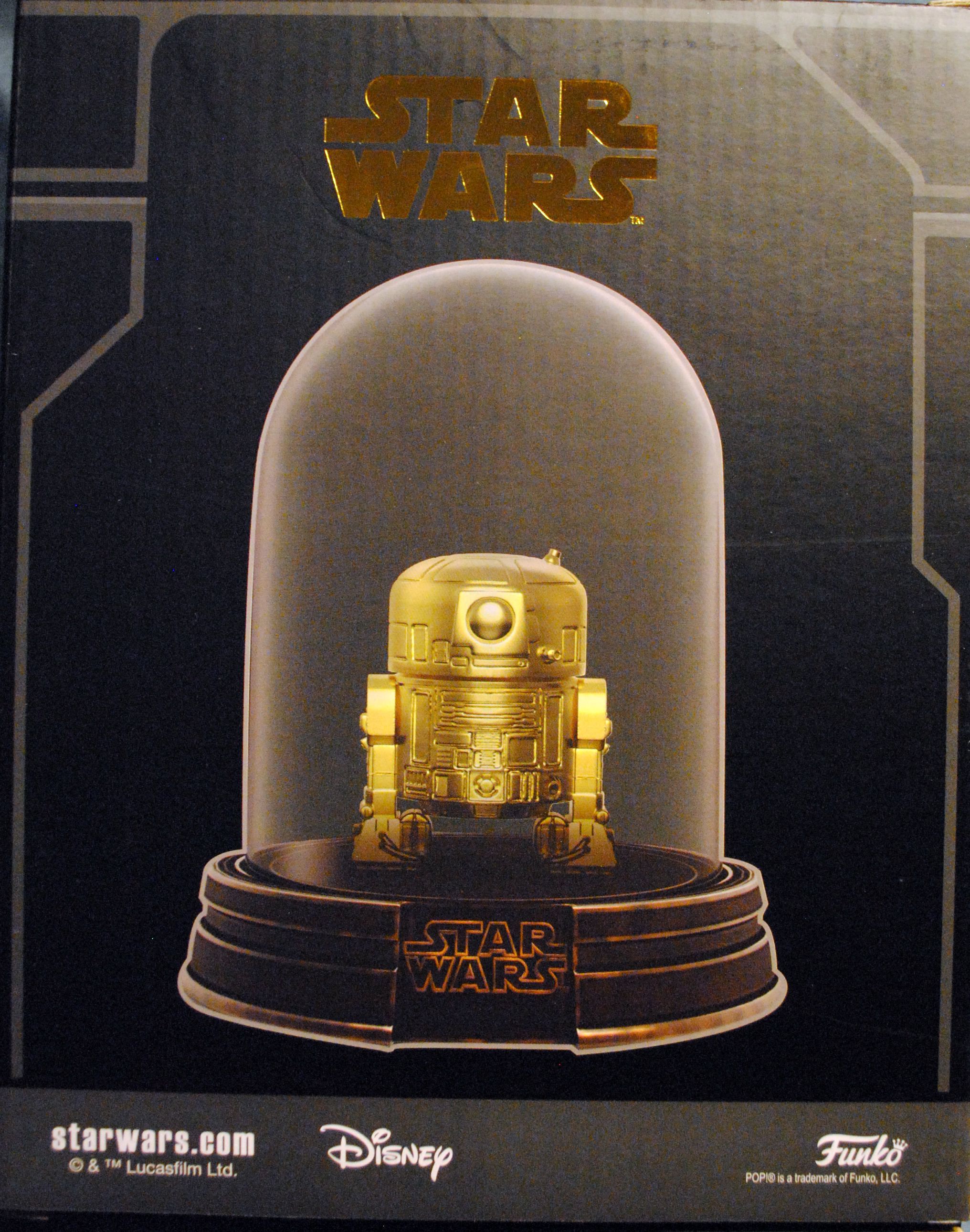 Funko Pop! Movies: Star Wars Gold R2-D2 ANH - Funko (Star Wars Episode IV A New Hope) action figure collectible [Barcode 0889698255622] - Main Image 2