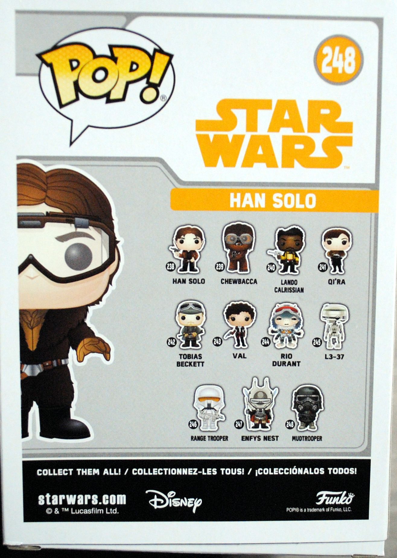 Funko Pop! Movies: Star Wars Han Solo with goggles SOLO: - Funko (SOLO A Star Wars Story) action figure collectible [Barcode 0889698269728] - Main Image 2
