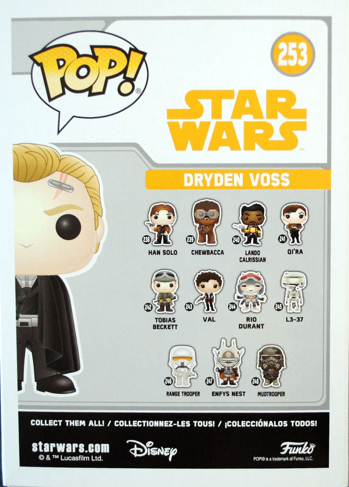 Funko Pop! Movies: Star Wars Dryden Voss SOLO: - Funko (SOLO A Star Wars Story) action figure collectible [Barcode 0889698269865] - Main Image 2