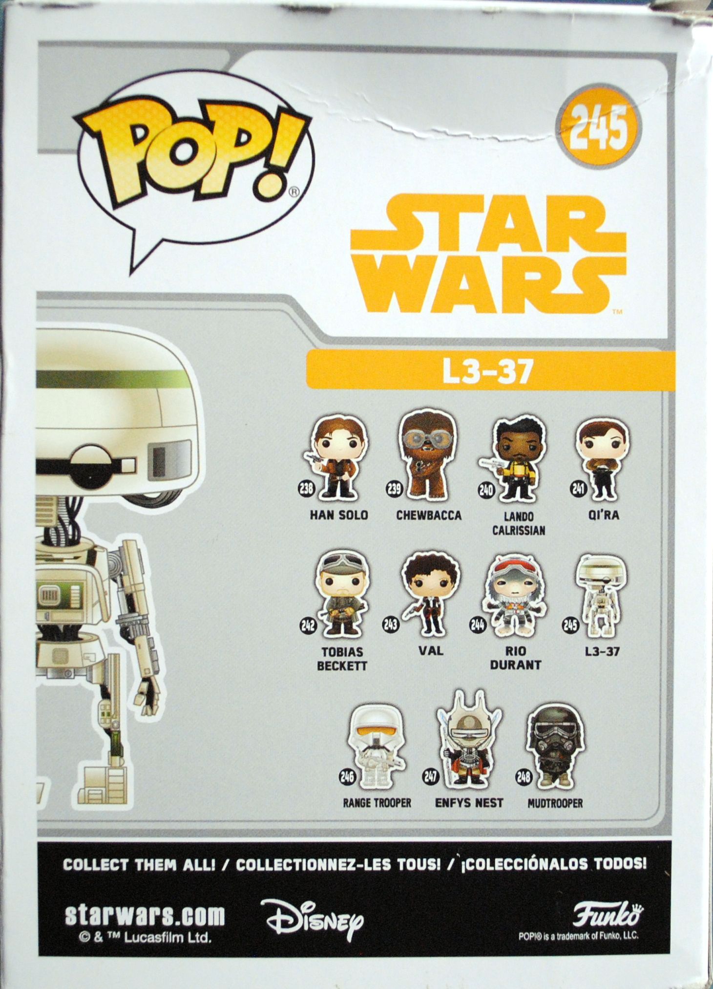 Funko Pop! Movies: Star Wars L3-37 SOLO: - Funko (SOLO A Star Wars Story) action figure collectible [Barcode 0889698269902] - Main Image 2