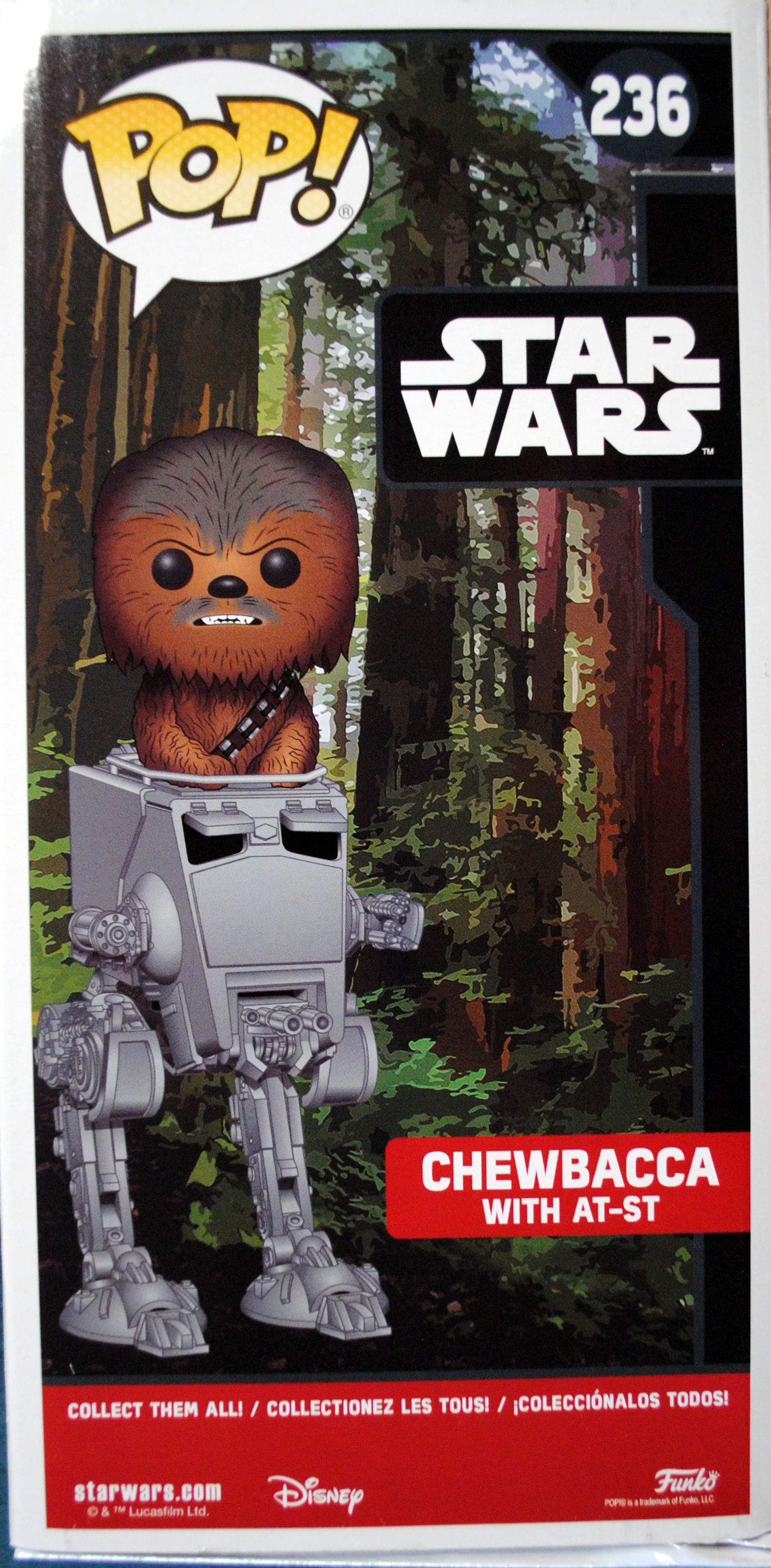 Funko Pop! Movies: Star Wars Chewbacca with AT-ST. ROTJ - Funko (Star Wars Funko) action figure collectible [Barcode 0889698270236] - Main Image 2