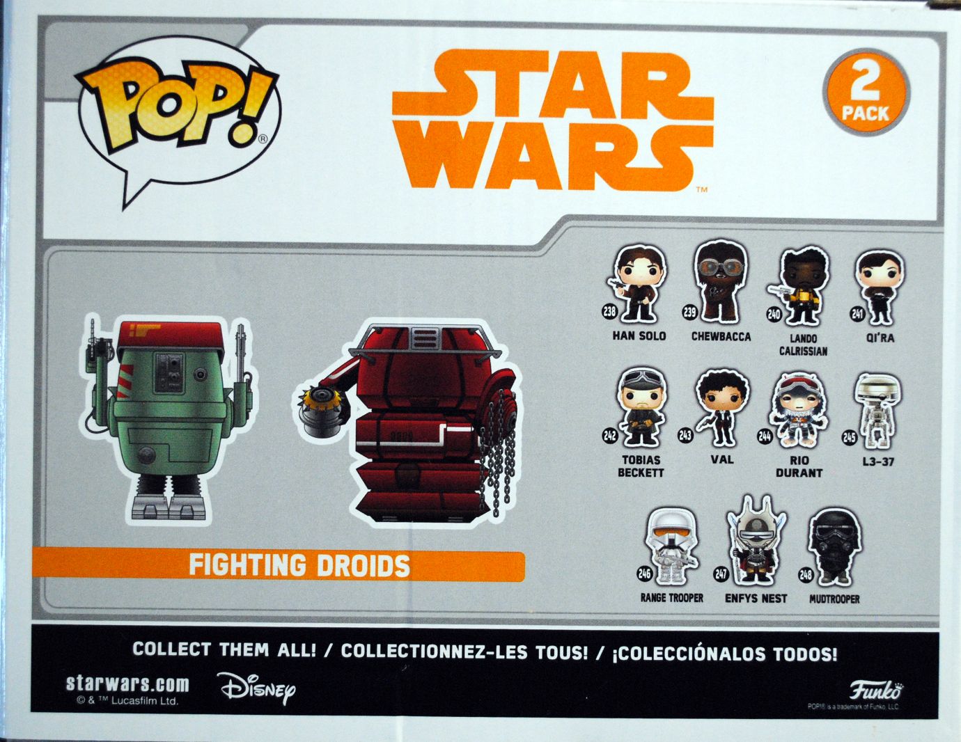 Funko Pop! Movies: Fighting Robots SOLO: A Star Wars Story 2 pack - Funko (SOLO A Star Wars Story) action figure collectible [Barcode 0889698270304] - Main Image 2