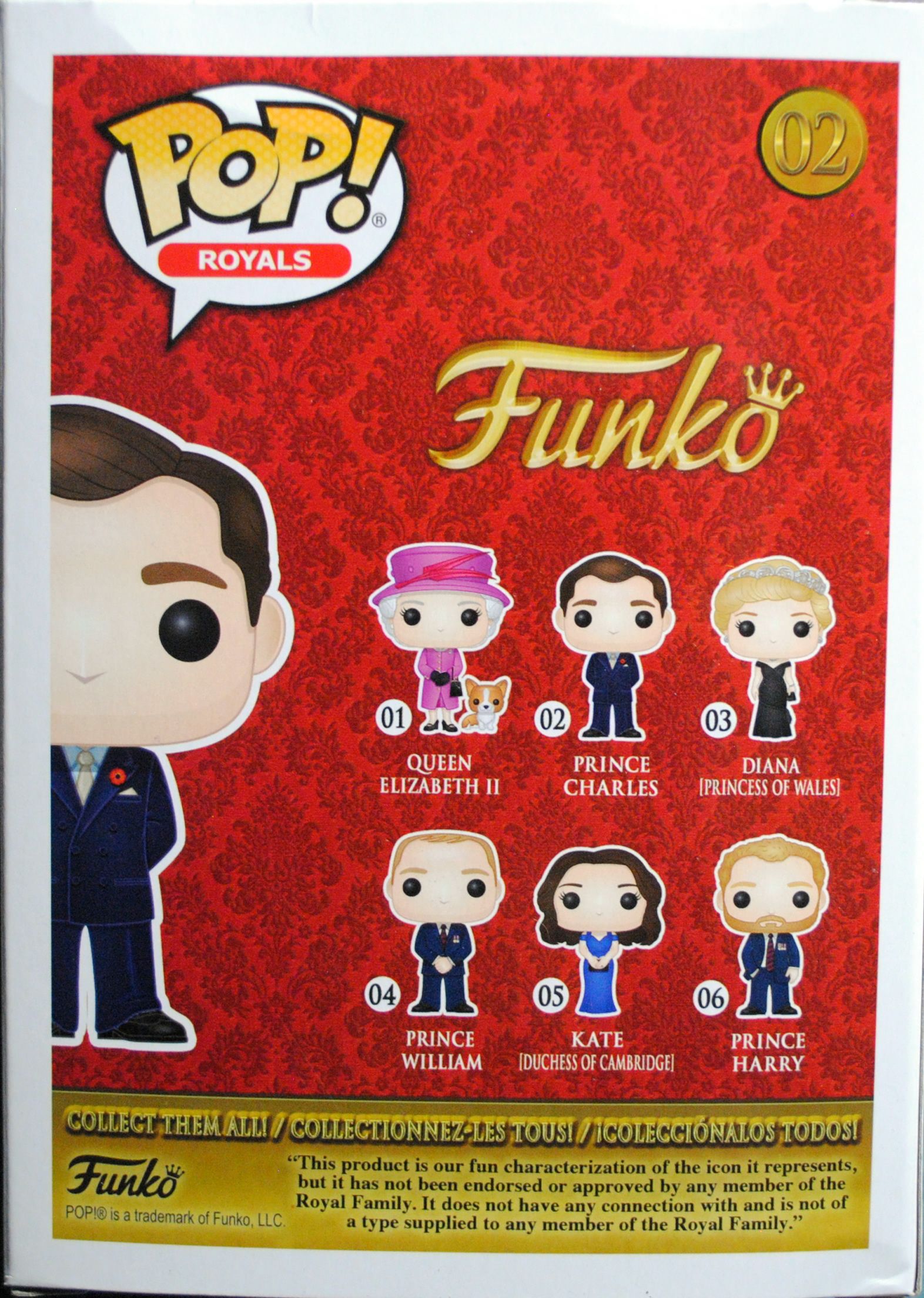 Funko Pop! British Royals: Prince Charles of Wales - Funko (UK British Royal Family) action figure collectible [Barcode 0889698291415] - Main Image 2