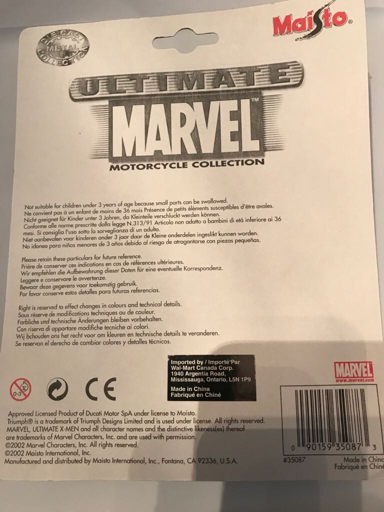 Maisto Ultimate Marvel Motorcycle - Spider-Man Triumph Sprint RS Diecast Hulk Motorcycle  action figure collectible [Barcode 090159350873] - Main Image 2
