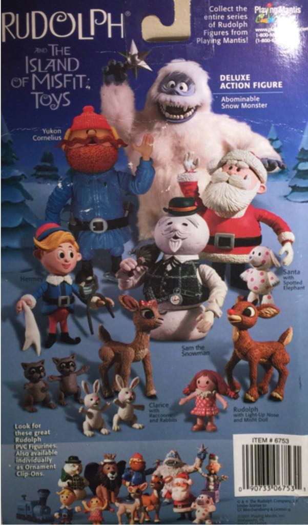 Rudolph And The Island Of Misfit Toys Sam The Snowman - Playing Mantis Inc. (Holiday Special) action figure collectible [Barcode 090733067531] - Main Image 2
