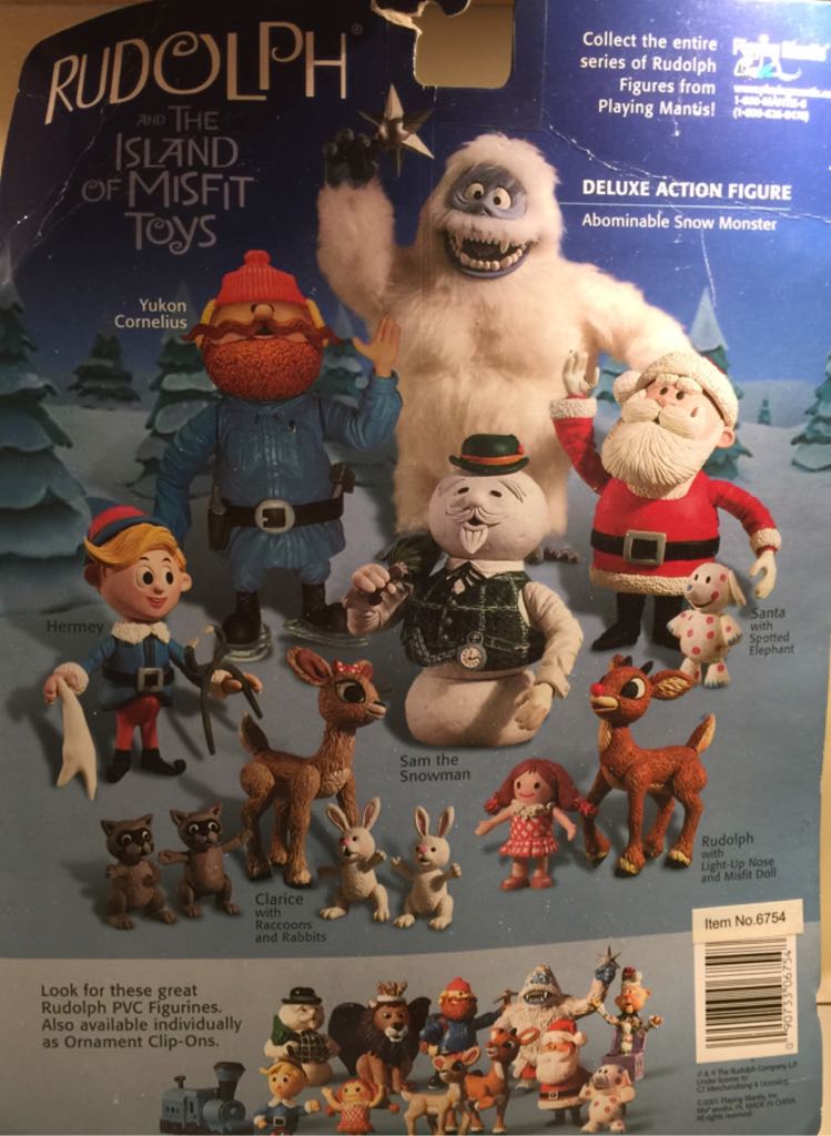 Rudolph And The Island Of Misfit Toys: Abominable Snow Monster - Playing Mantis Inc. (Holiday Special) action figure collectible [Barcode 090733067548] - Main Image 2
