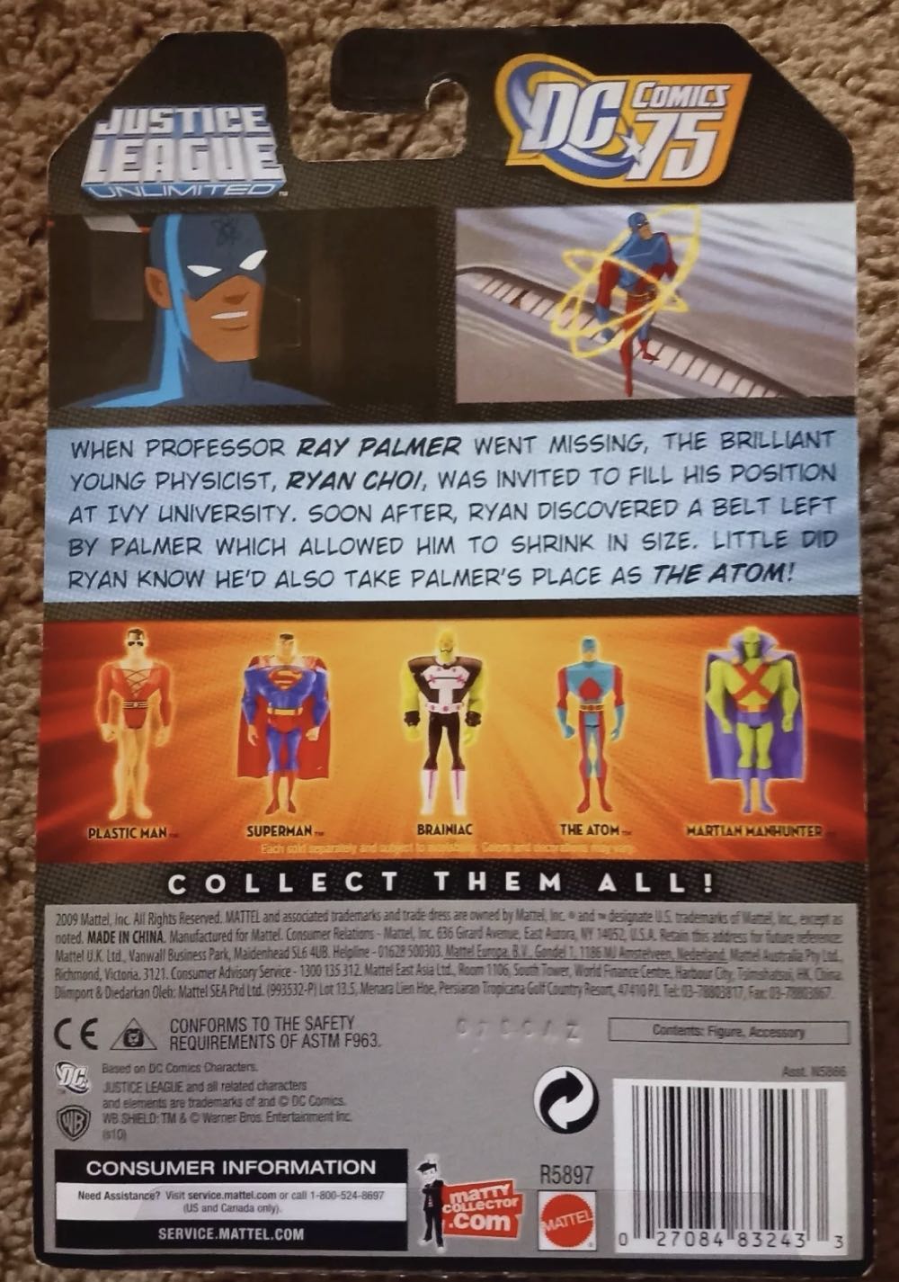 JLU The Atom - Mattel (Justice League Animated) action figure collectible [Barcode 027084832433] - Main Image 2