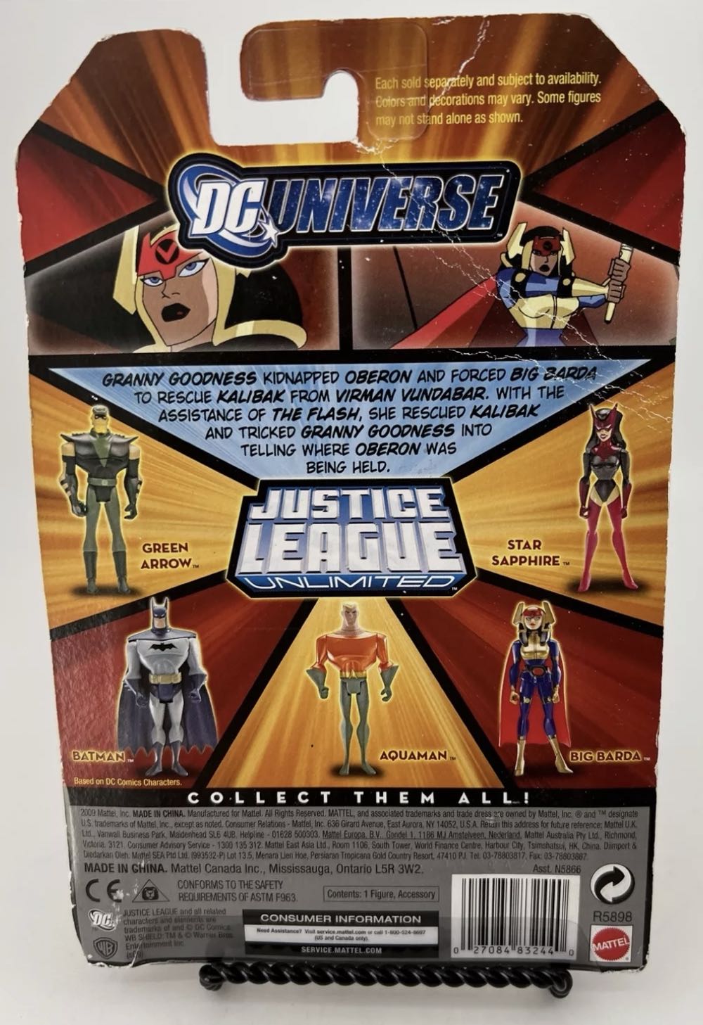 JLU Big Barda - Mattel (Justice League Animated) action figure collectible [Barcode 027084832440] - Main Image 2