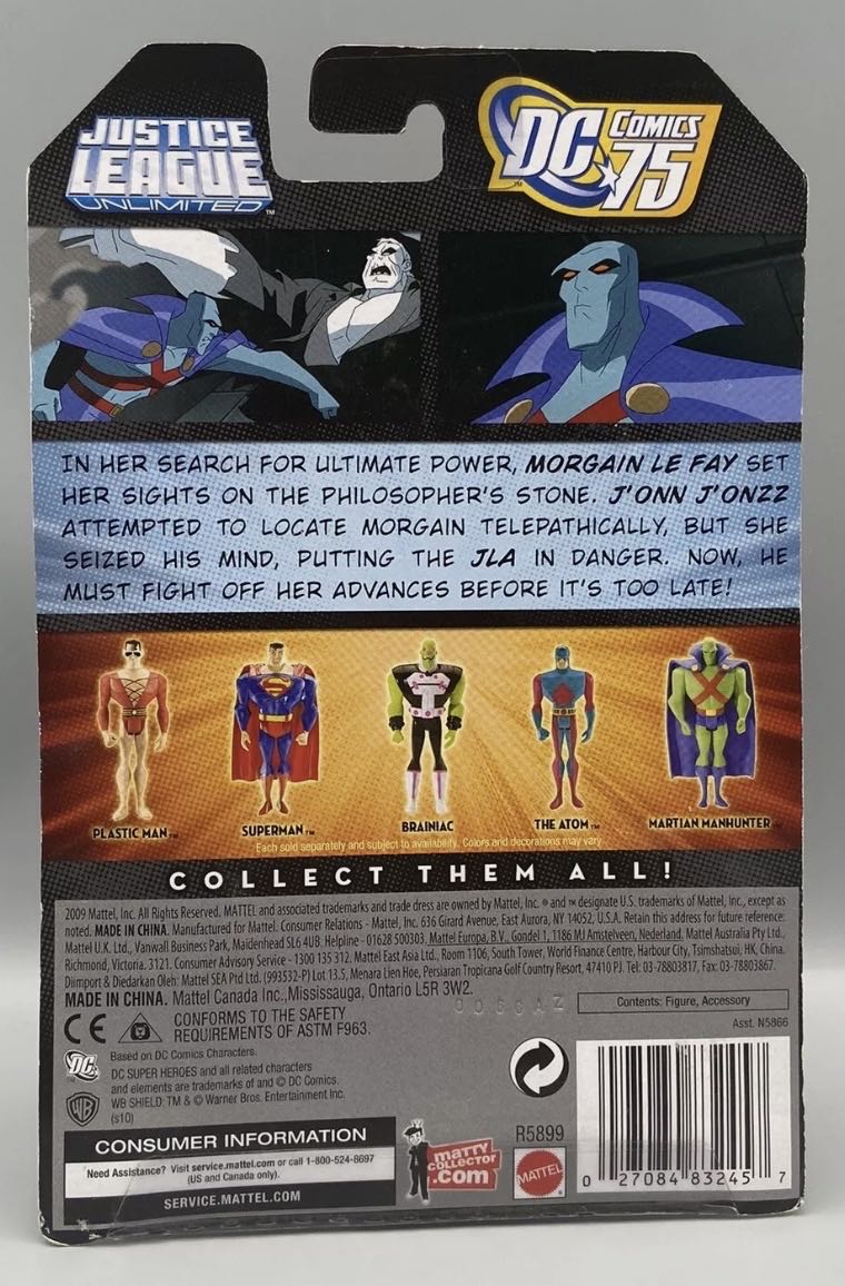 JLU Martian Manhunter w/ Goggles Headset - Mattel (Justice League Animated) action figure collectible [Barcode 027084832457] - Main Image 2