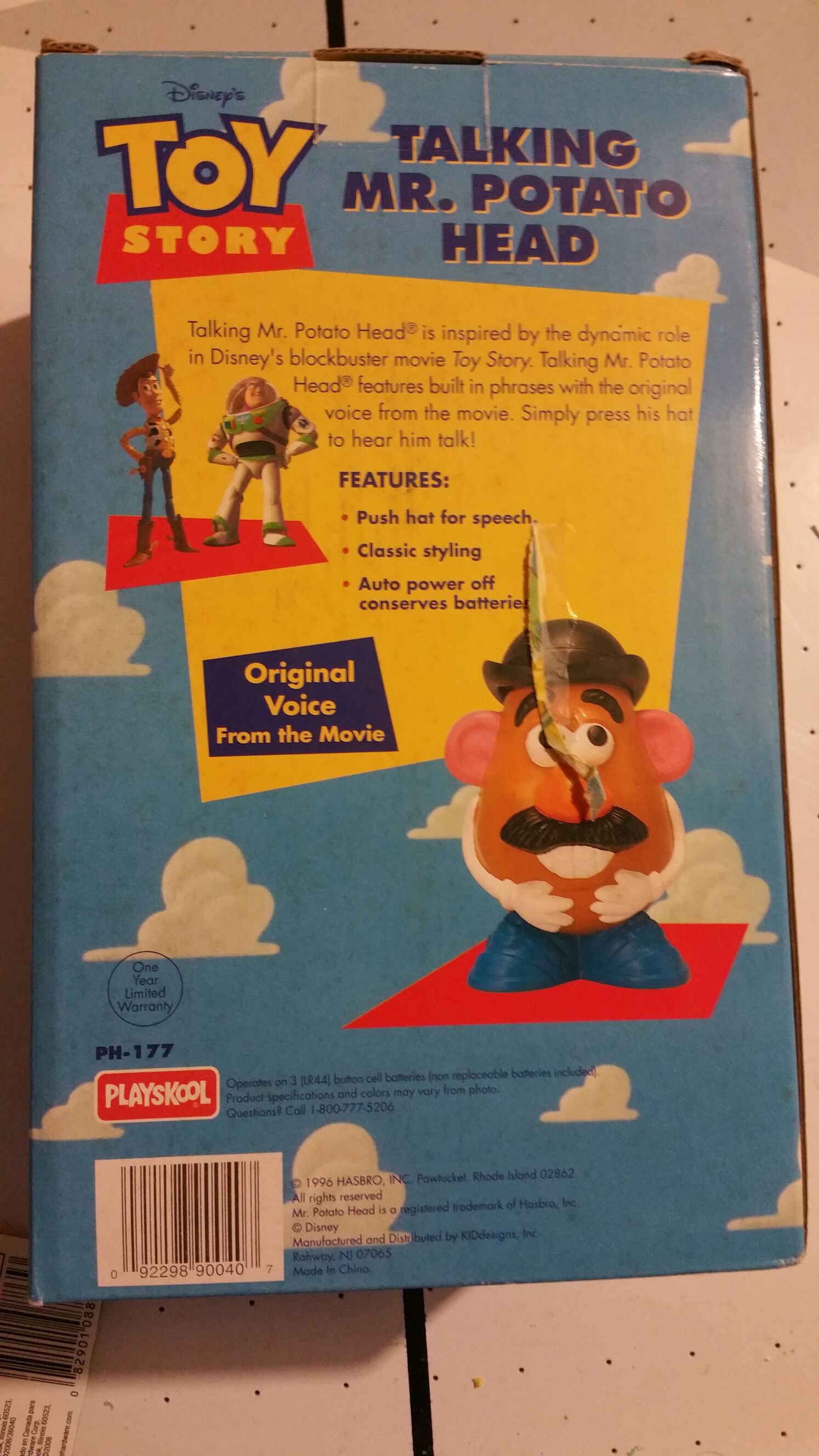 Toy Story Talking Mr. Potato Head - Disney/Hasbro action figure collectible [Barcode 092298900407] - Main Image 2