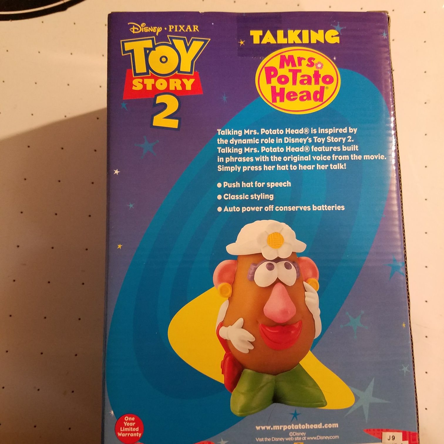 Toy Story 2 Talking Mrs Potato Head - Playschool / Hasbro action figure collectible [Barcode 092298902609] - Main Image 2