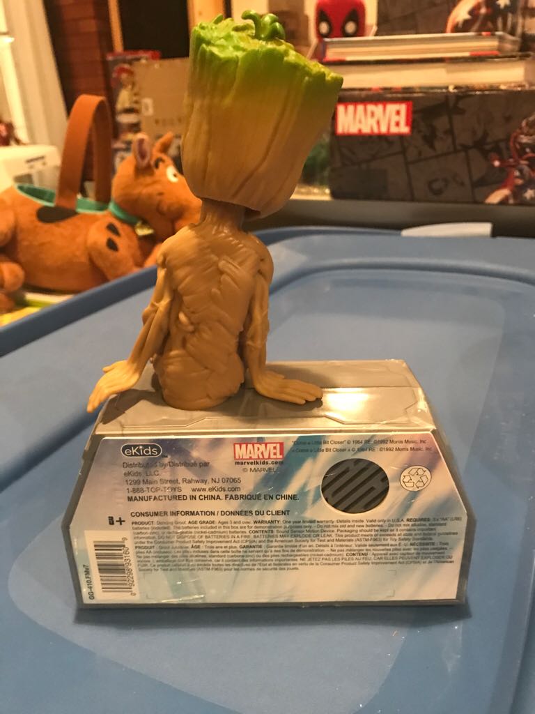 Ekids Dancing Groot Guardians Of The Galaxy Vol2  action figure collectible [Barcode 092298931609] - Main Image 2