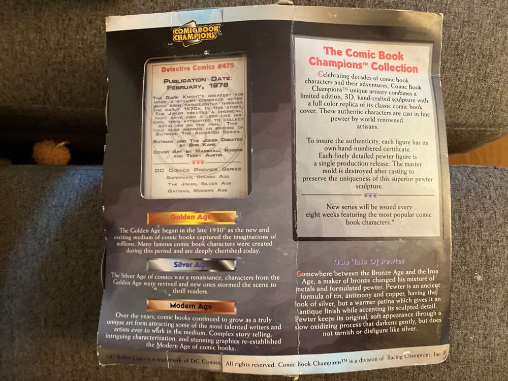 Fine Pewter Limited Edition Collections Comic Book Champions Incredible Hulk Statue  - Racing Champions (Fine Pewter Limited Edition Collector Series) action figure collectible [Barcode 095949100003] - Main Image 3