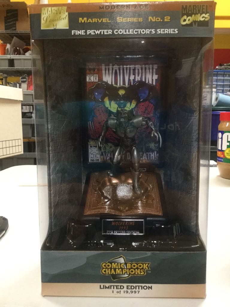 Fine Pewter Limited Edition Collections Comic Book Champions Wolverine Statue:  - Marvel Characters Inc (Fine Pewter Limited Edition Collector Series) action figure collectible [Barcode 095949105091] - Main Image 1