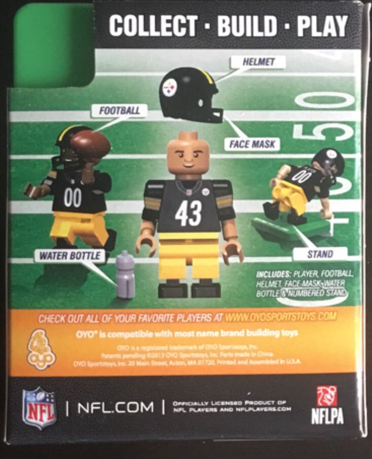 Troy Polamalu - Oyo (G1LE - Series 1) action figure collectible [Barcode 099304299395] - Main Image 2