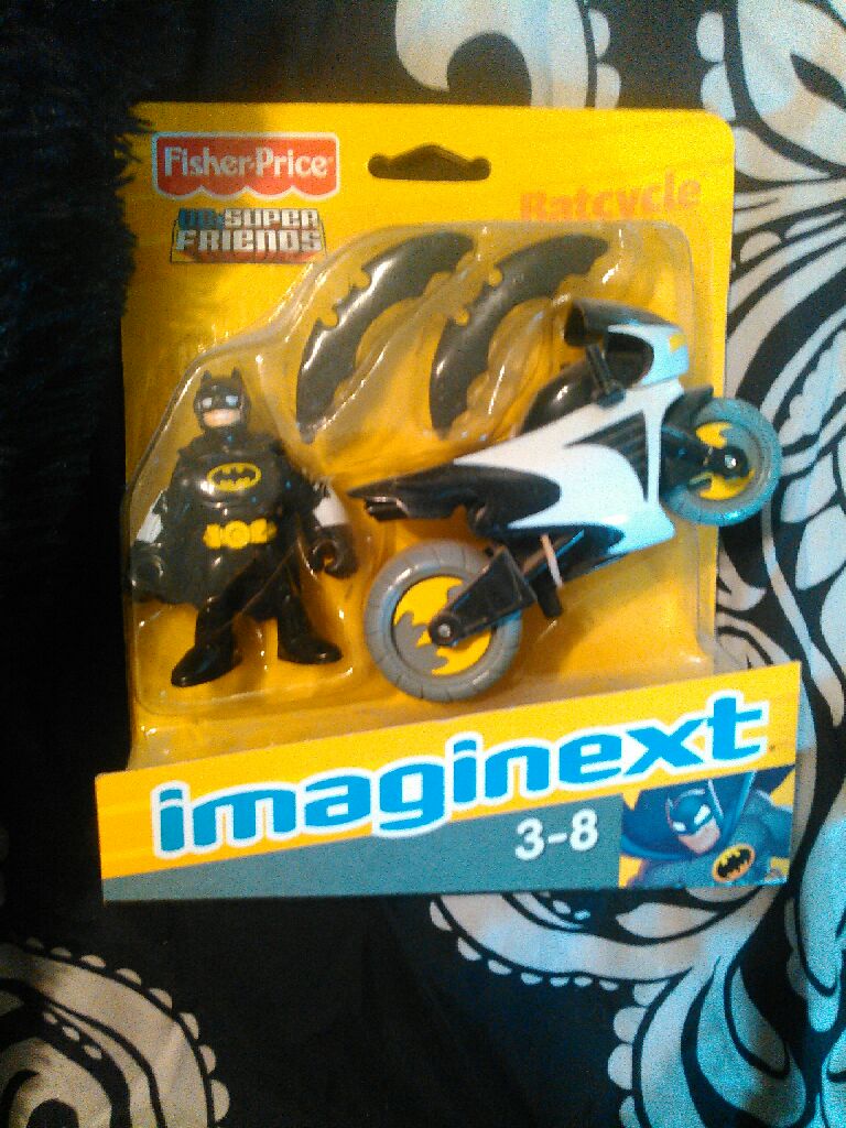 Imaginext Batcycle - Fisher Price action figure collectible [Barcode 1012003666014] - Main Image 1