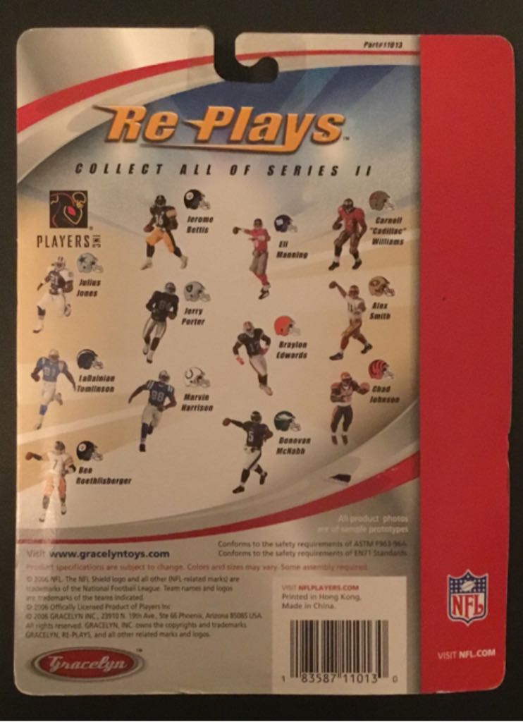 Ben Roethlisberger - Gracelyn Toys (Re Plays) action figure collectible [Barcode 183587110130] - Main Image 2