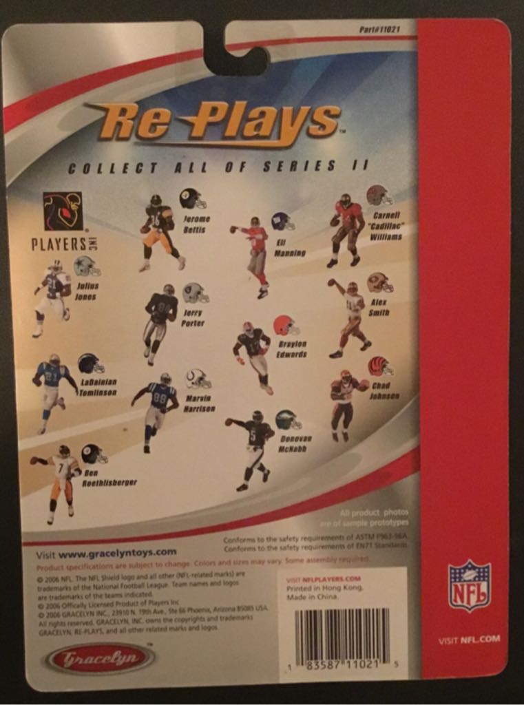 Jerome Bettis - Gracelyn Toys (Re Plays) action figure collectible [Barcode 183587110215] - Main Image 2