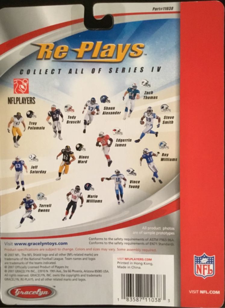 Troy Polamalu - Gracelyn Toys (Re Plays) action figure collectible [Barcode 183587110383] - Main Image 2