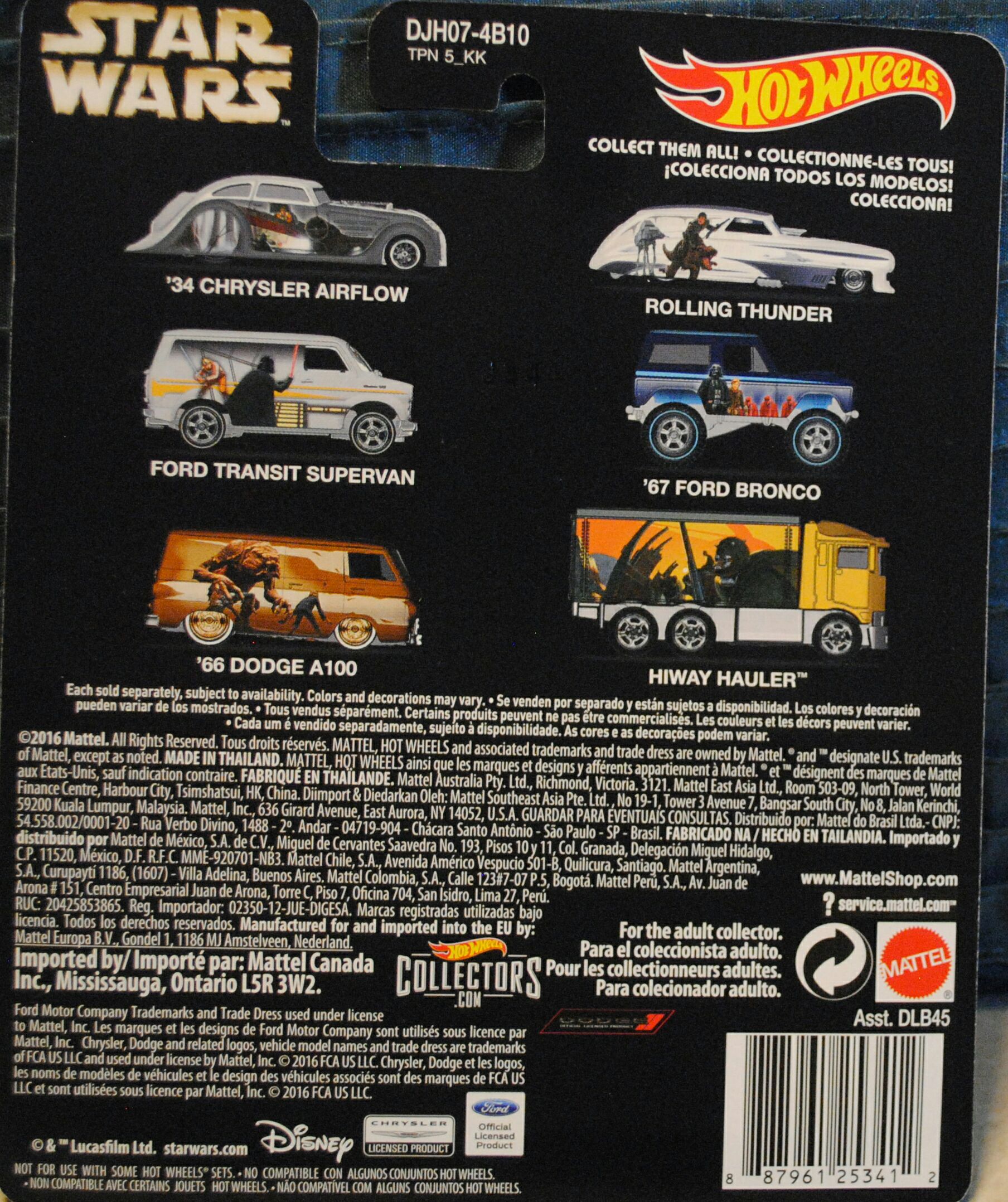 Hot Wheels Star Wars Ralph McQuarrie concept art set Rancor - Hot Wheels by Mattel (Star Wars Hot Wheels) action figure collectible [Barcode 1882907253418] - Main Image 2