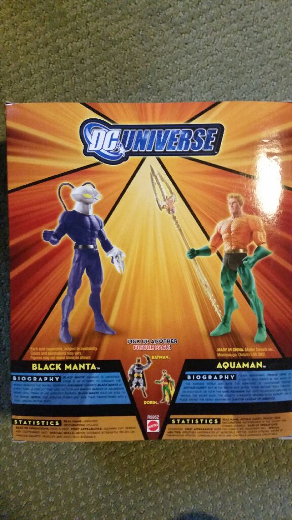 DCUC 2-Pack Aquaman VS. Black Manta - Mattel (DC Universe Classics) action figure collectible [Barcode 027084832983] - Main Image 2