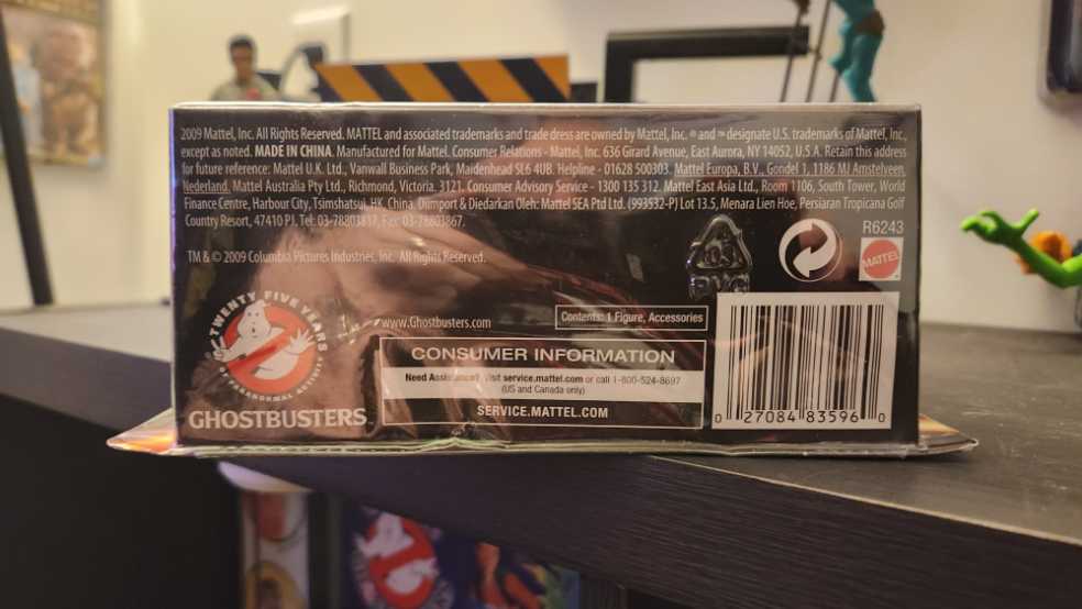 Ghostbusters Matty Collector - Peter Venkman with Slimer - Mattel (Matty Collector Ghostbusters) action figure collectible [Barcode 027084835960] - Main Image 3