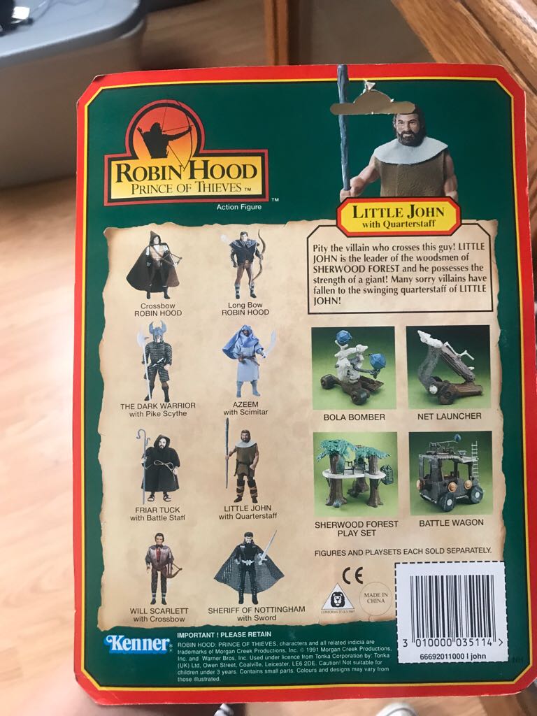 Little John With Quarter staff  (Robin Hood Prince Of Thieves) action figure collectible [Barcode 3010000035114] - Main Image 2
