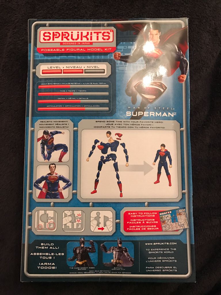 Man Of Steel Superman Model Kit - Bandai (Superman) action figure collectible [Barcode 3296580356805] - Main Image 2