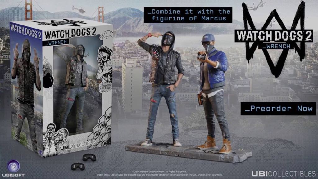 Watch Dogs 2 Figurine : The Wrench - ANDWITH BOXED - Ubicollectibles action figure collectible [Barcode 3307215961193] - Main Image 2